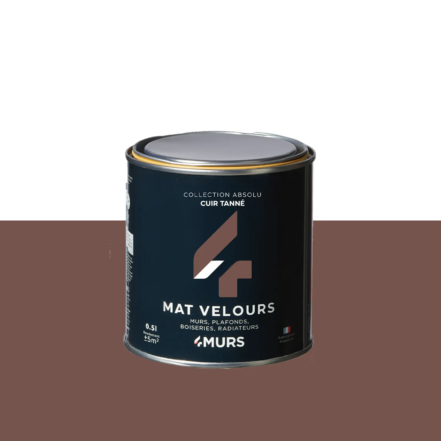 Absolu Peinture Peinture cuir tanné Mat 0,5 L - 4MURS