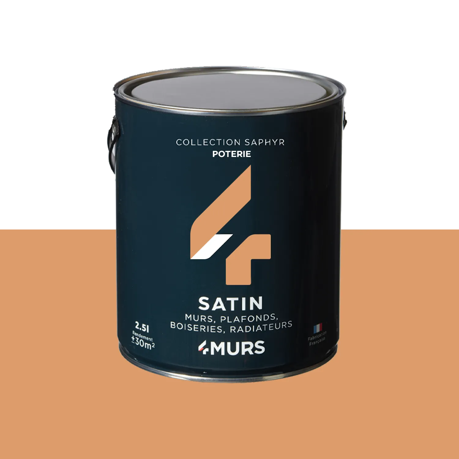 Saphyr Peinture Peinture poterie Satiné 2,5 L - 4MURS