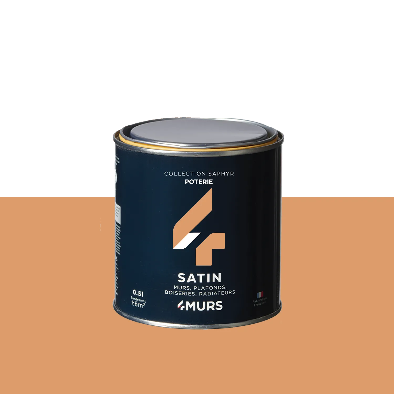 Saphyr Peinture Peinture poterie Satiné 0,5 L - 4MURS