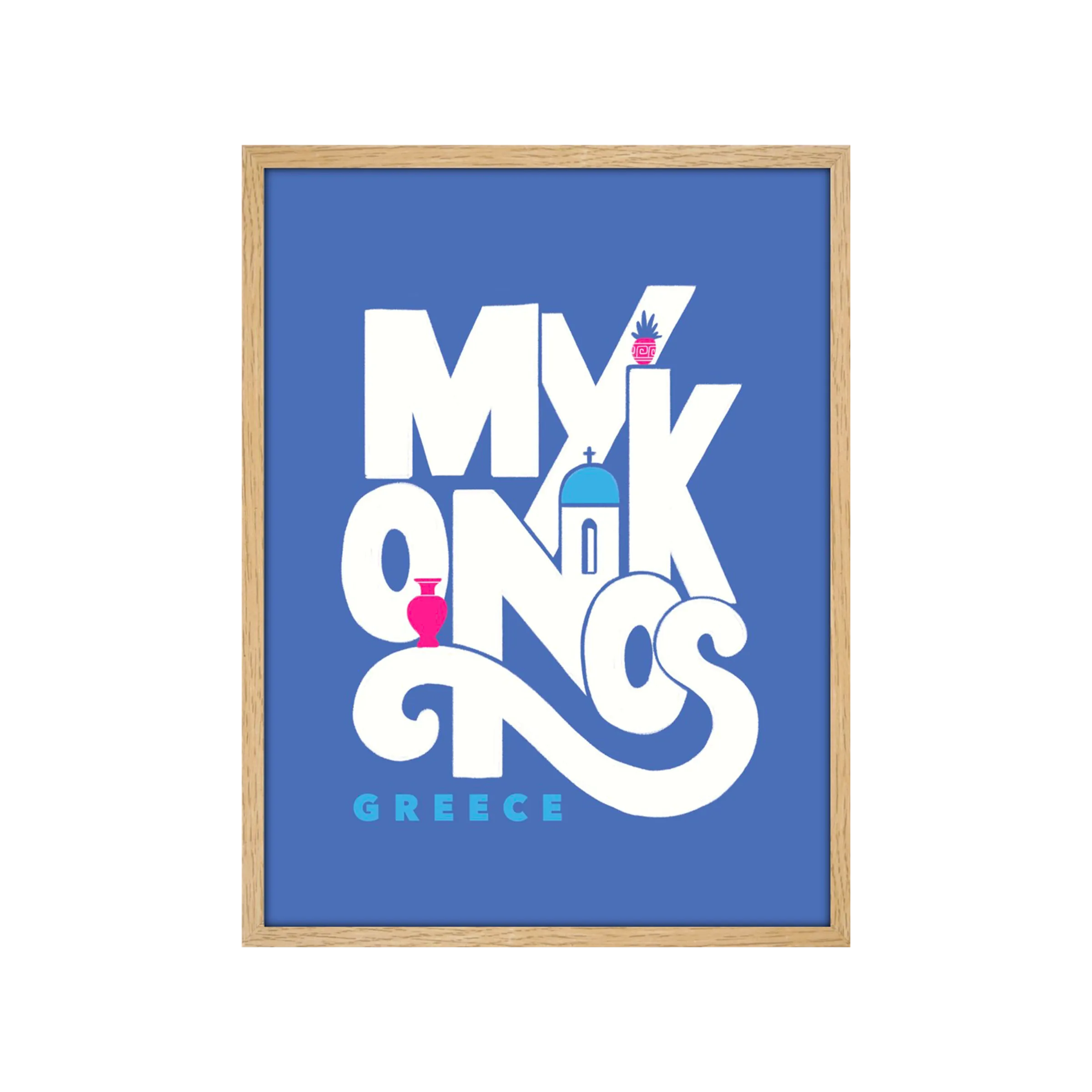 4MURS Image sous verre MYKONOS 30 x 45 cm - 4MURS