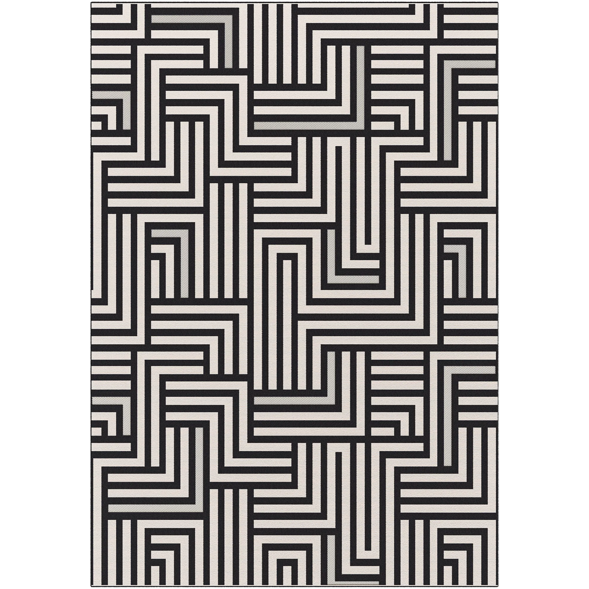 Tapis ONIX coloris noir 120 x 170 cm - 4MURS