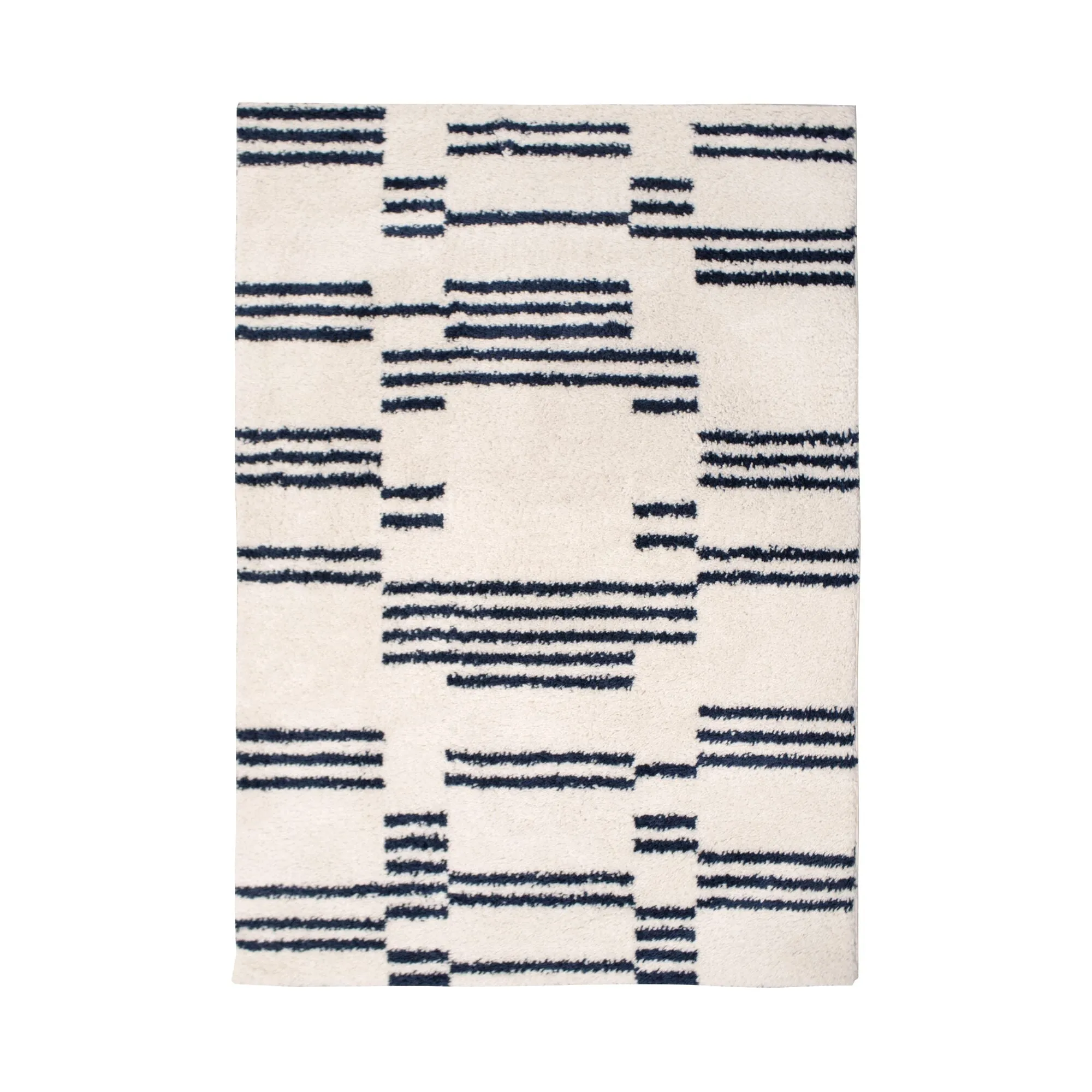 Tapis JANIS coloris ivoire/noir 120 x 170 cm - 4MURS