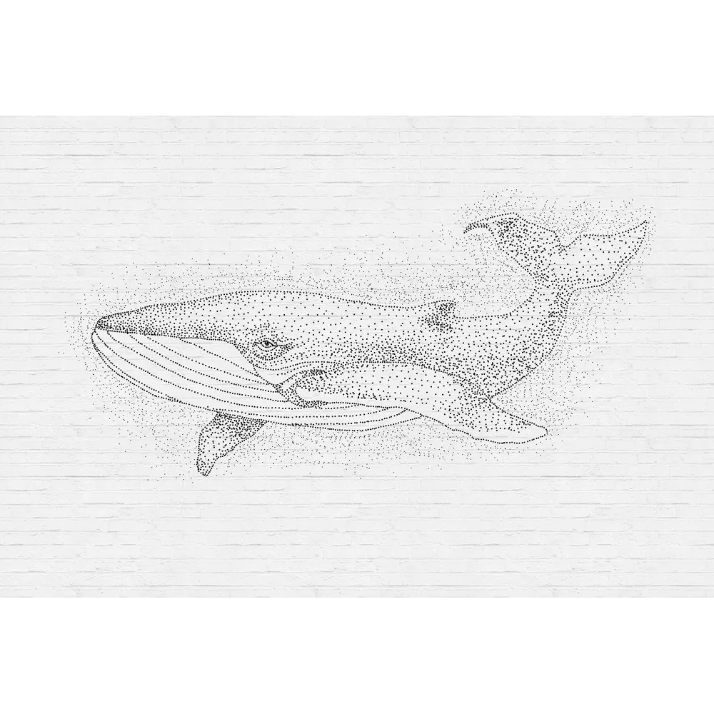 Papier peint panoramique XL WALLY 400 x 270 cm blanc - 4MURS