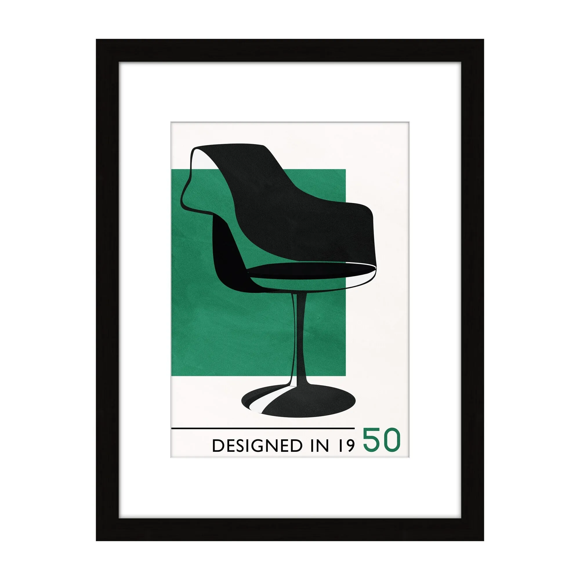 4MURS Image encadrée DESIGNED IN 1950 30 x 40 cm - 4MURS