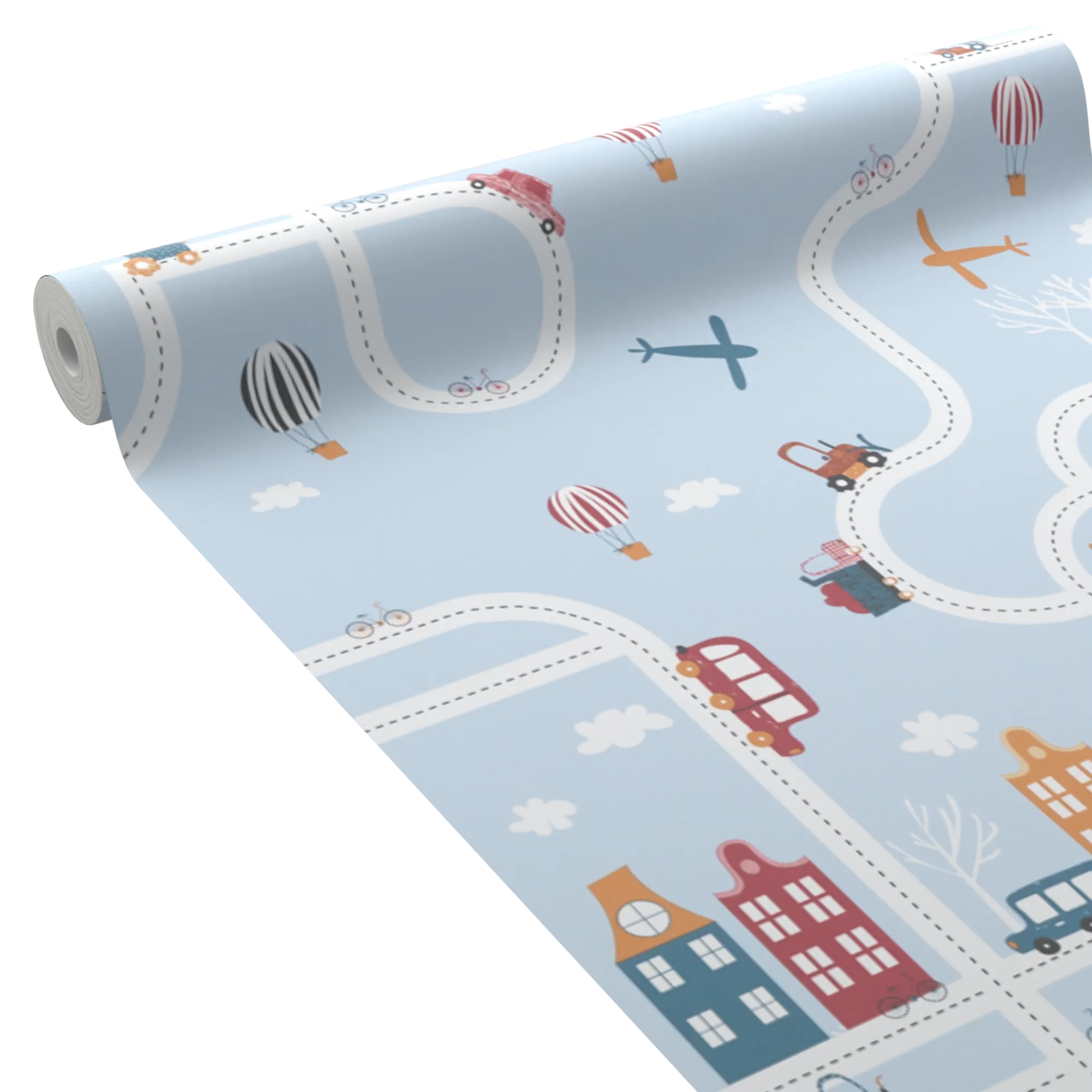 4MURS Papier peint intissé DRIVER coloris bleu ciel - 4MURS