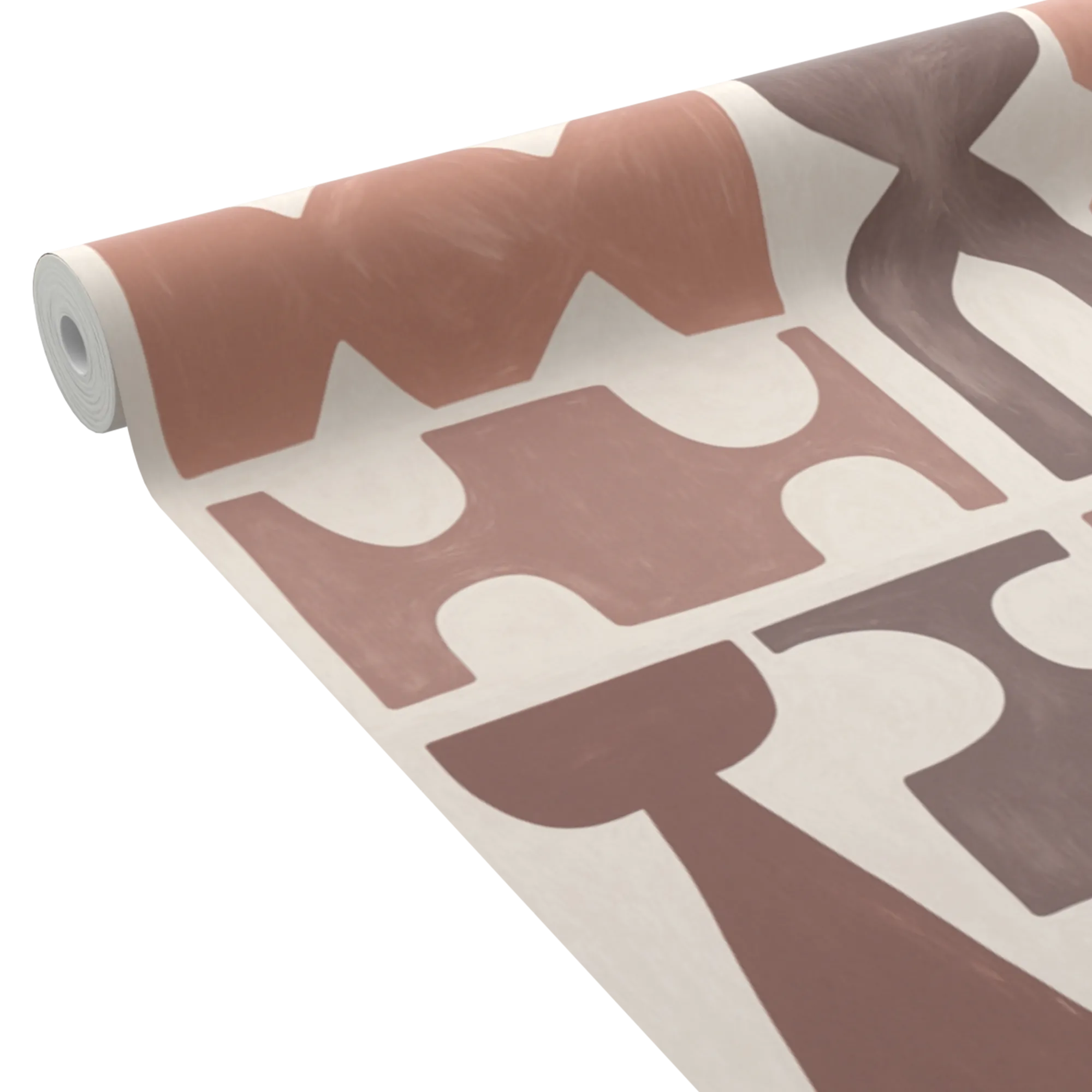 4MURS Papier peint intissé MAIANA coloris terracotta - 4MURS