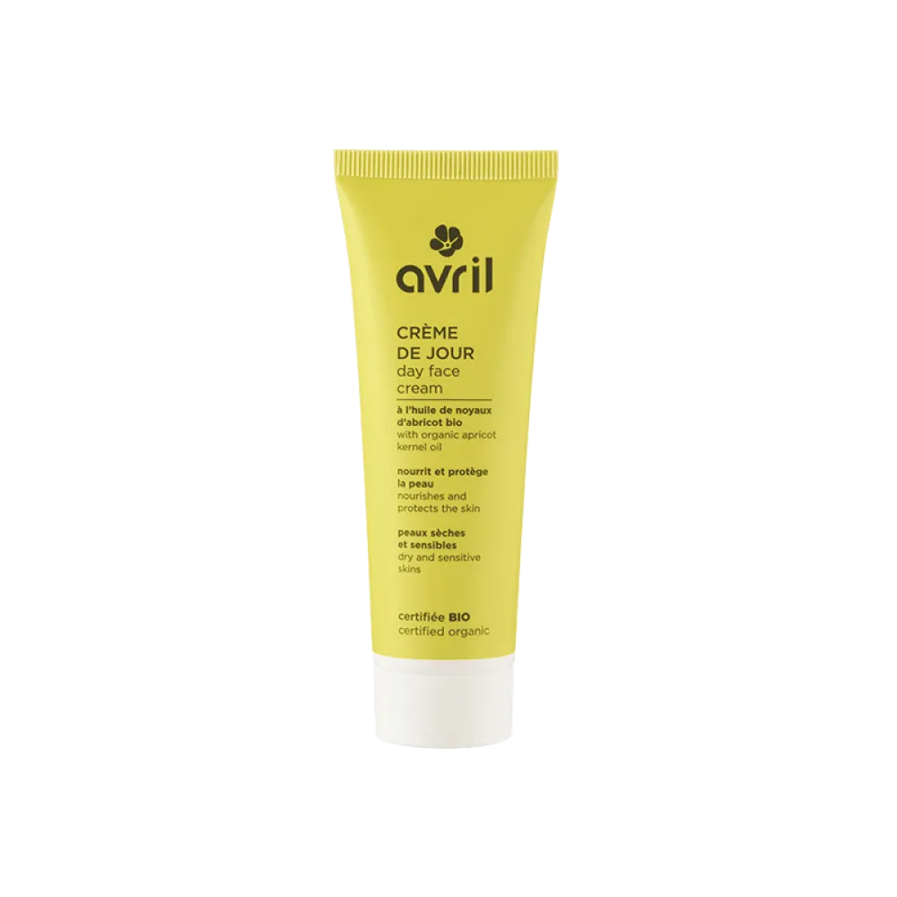 Avril Soin visage CRÈME JOUR BIO PEAUX SÈCHES ET SENSIBLES camomille et rose