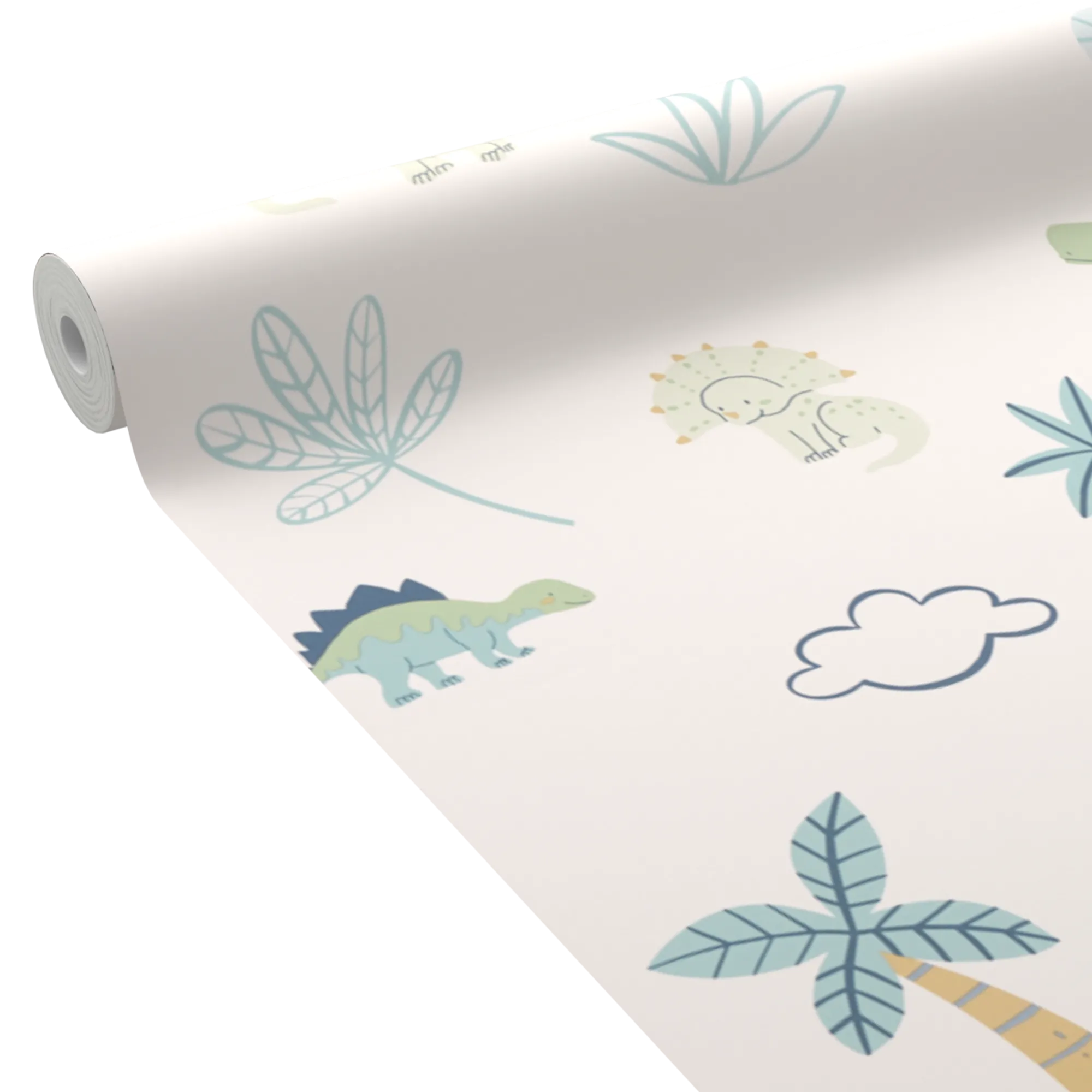 4MURS Papier peint intissé DINO WORLD coloris Bleu et Vert - 4MURS