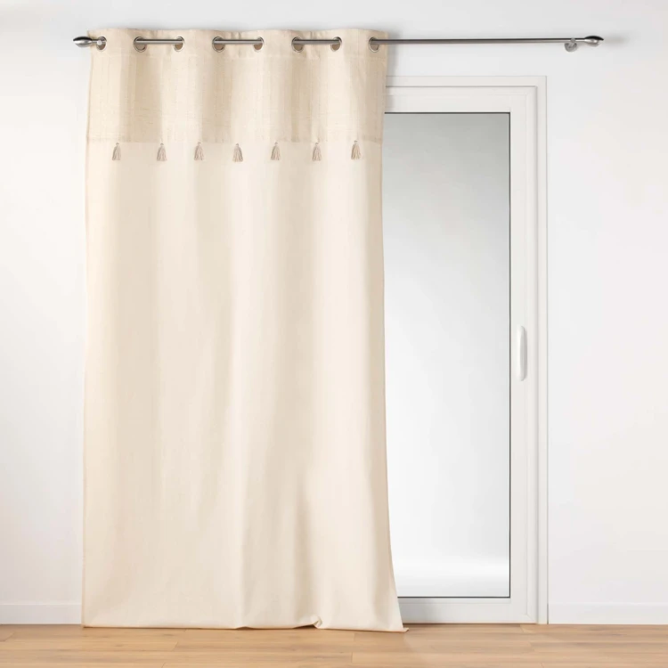 Rideau à top métallisé