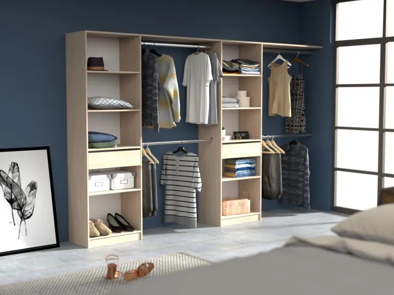 Dressing TANGA 320 cm chêne brooklyn