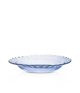 Assiette creuse bleu marine verre trempé Ø 23 cm Picardie Duralex