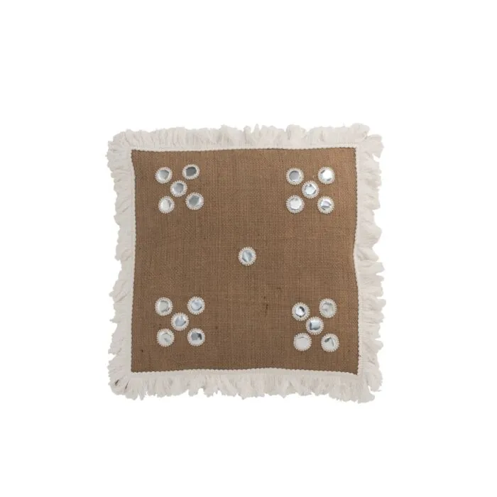 Zomiro, coussin décoratif, jute naturel