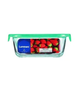 Boîte avec couvercle hermétique rectangulaire transparent verre trempé 20,5 cm Keep'n Box Luminarc