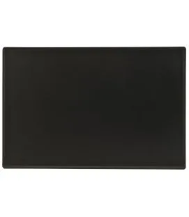 Plat de présentation rectangulaire noir mélamine 60 cm Vestah Platex