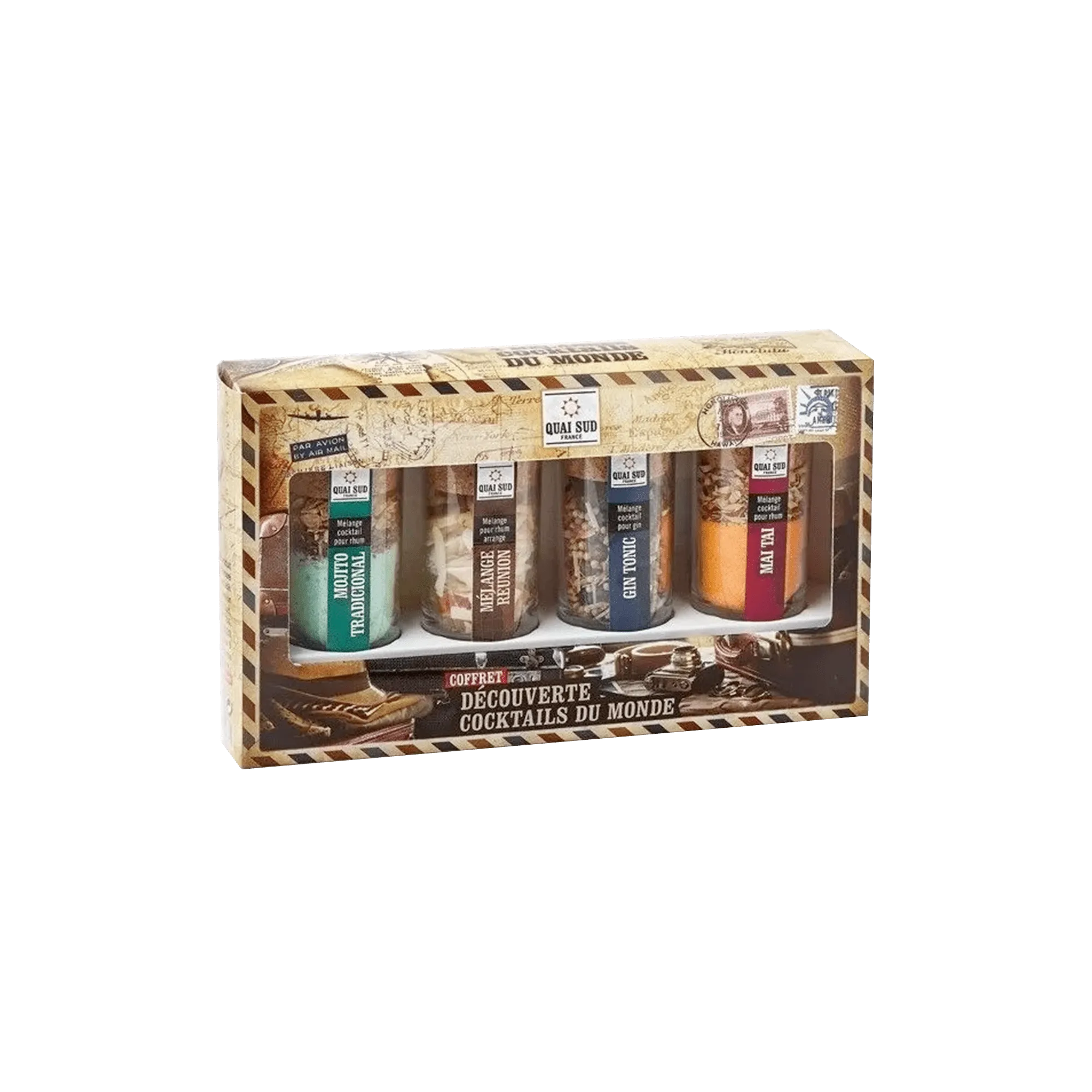 QUAI SUD Coffret DECOUVERTE COCKTAILS DU MONDE - 4MURS