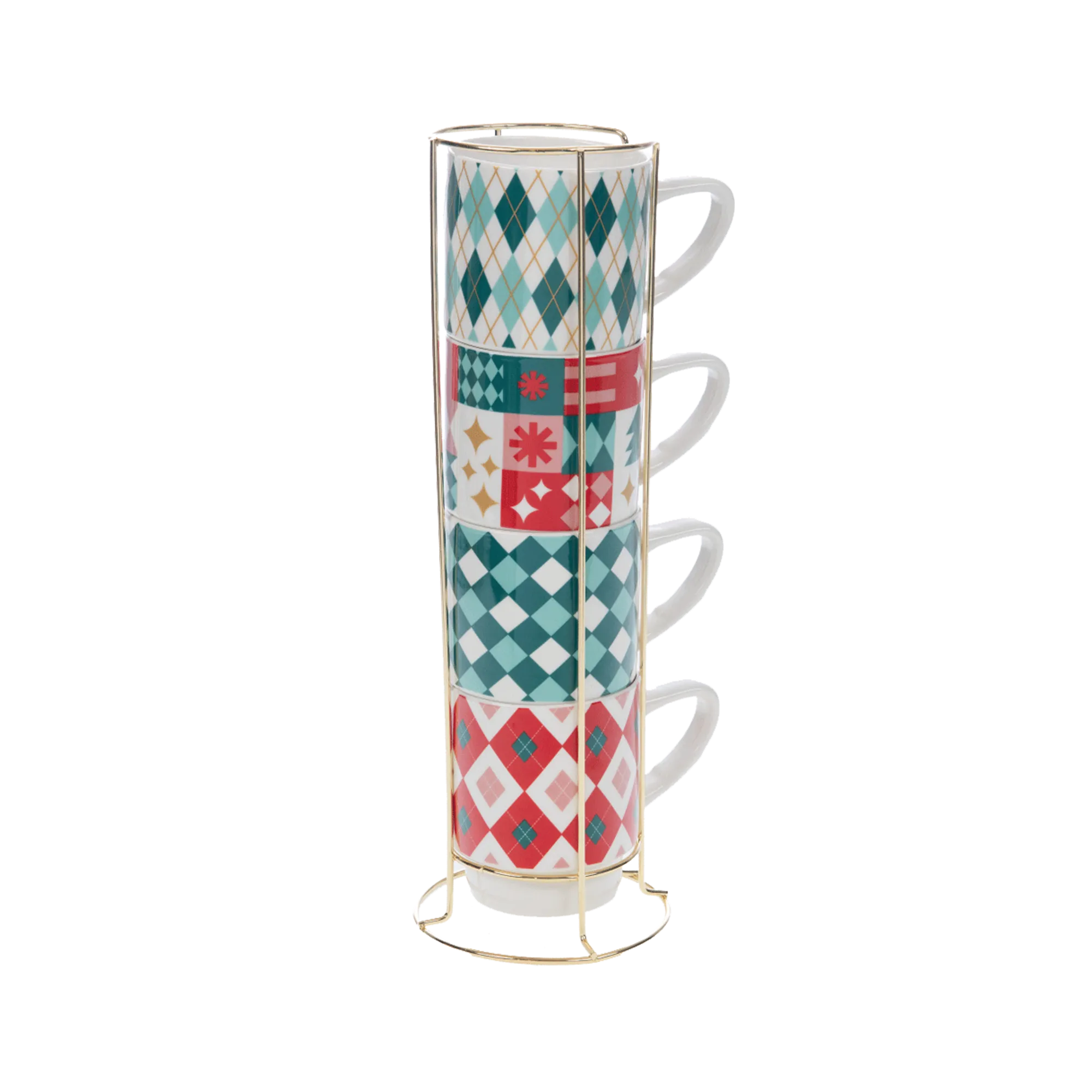 Amadeus Cades Coffret tasses SANTA Rouge, vert, blanc - 4MURS