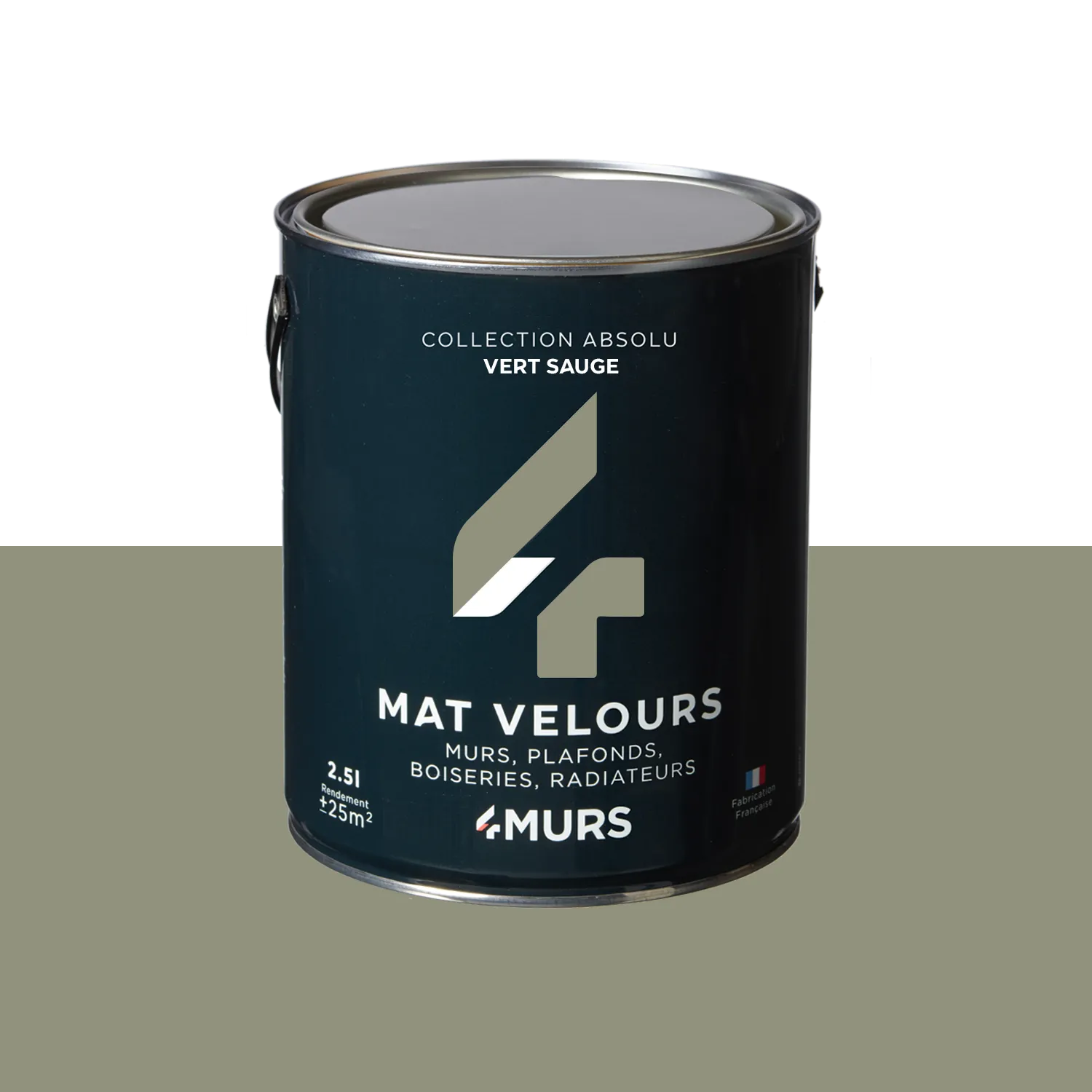 Absolu Peinture Peinture vert sauge Mat 2,5 L - 4MURS