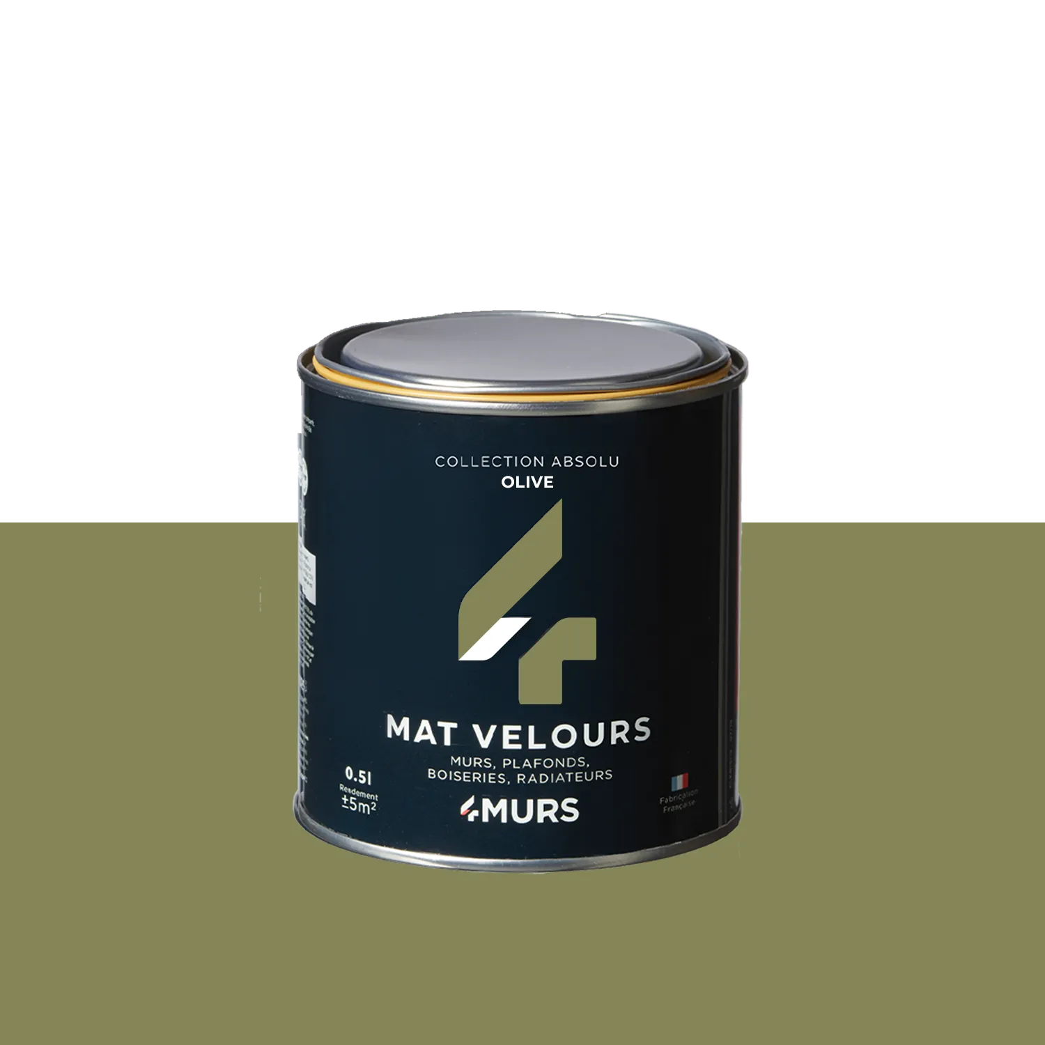 Absolu Peinture Peinture olive Mat 0,5 L - 4MURS