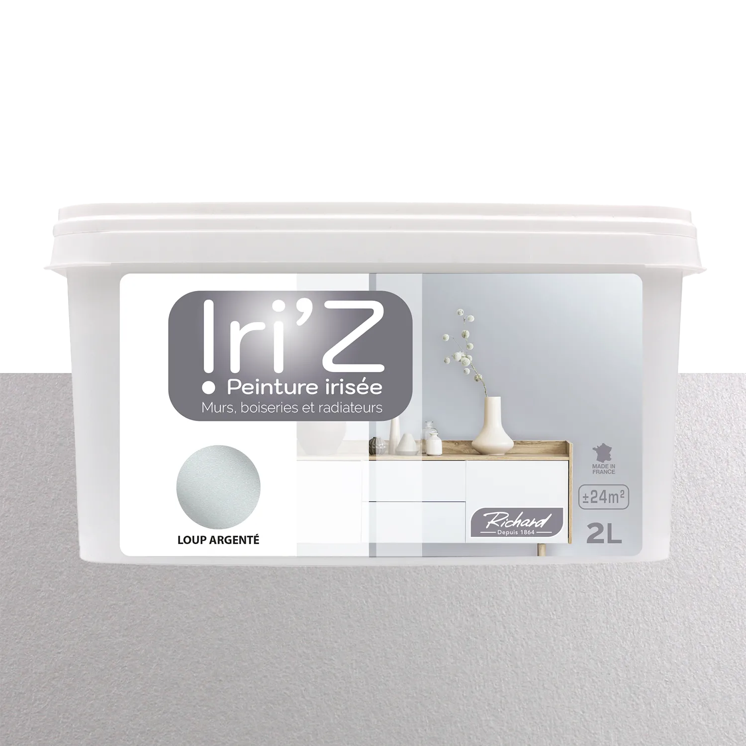 Richard Peinture IRIZ Peinture loup argenté Brillant 2 L - 4MURS