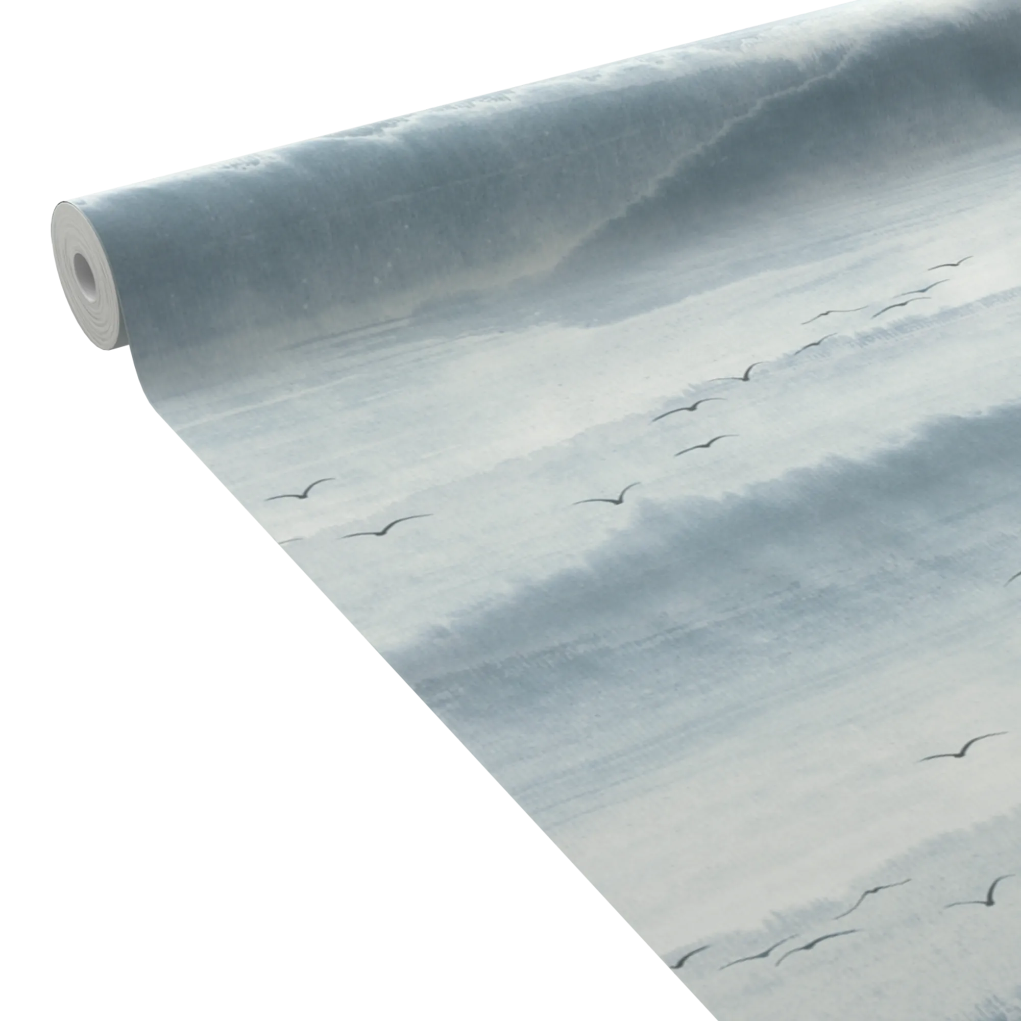 Papier peint intissé ALBATRAS coloris bleu grisé - 4MURS