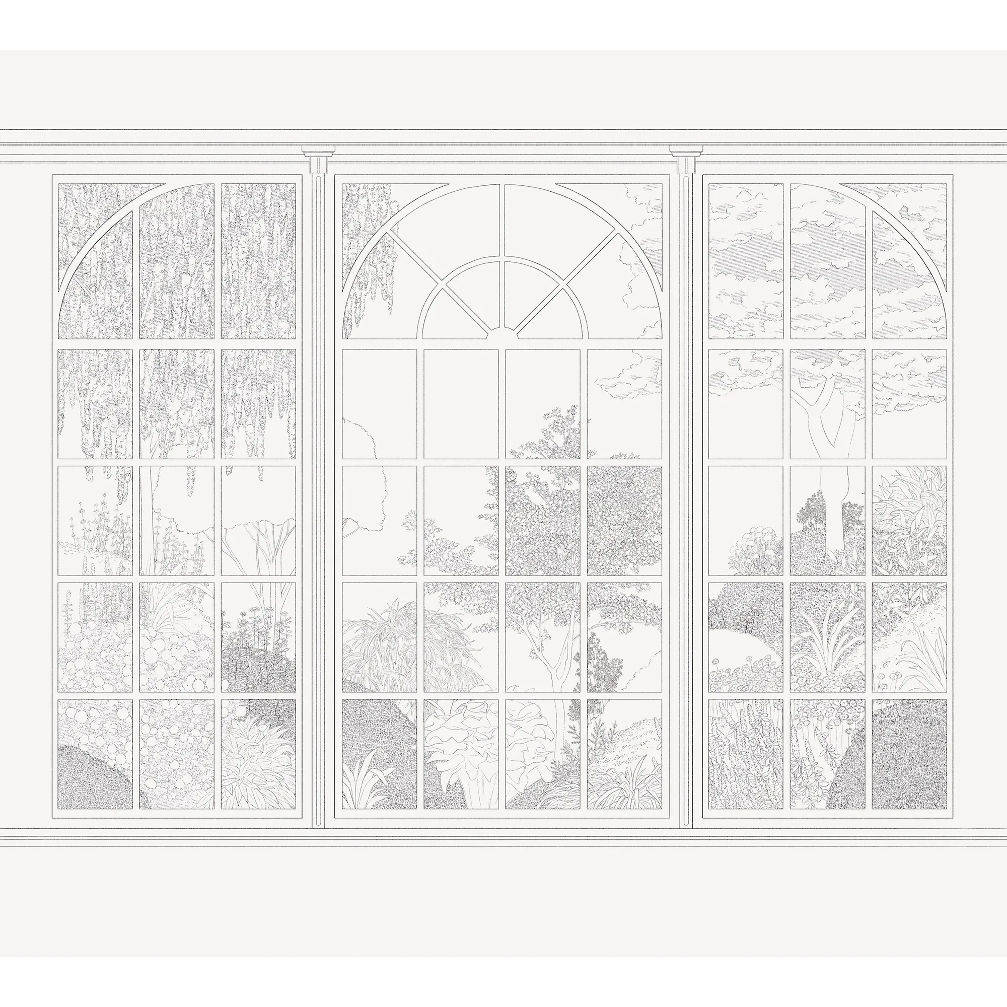 4MURS Papier peint panoramique XL BOW WINDOW 300 x 270 cm - 4MURS