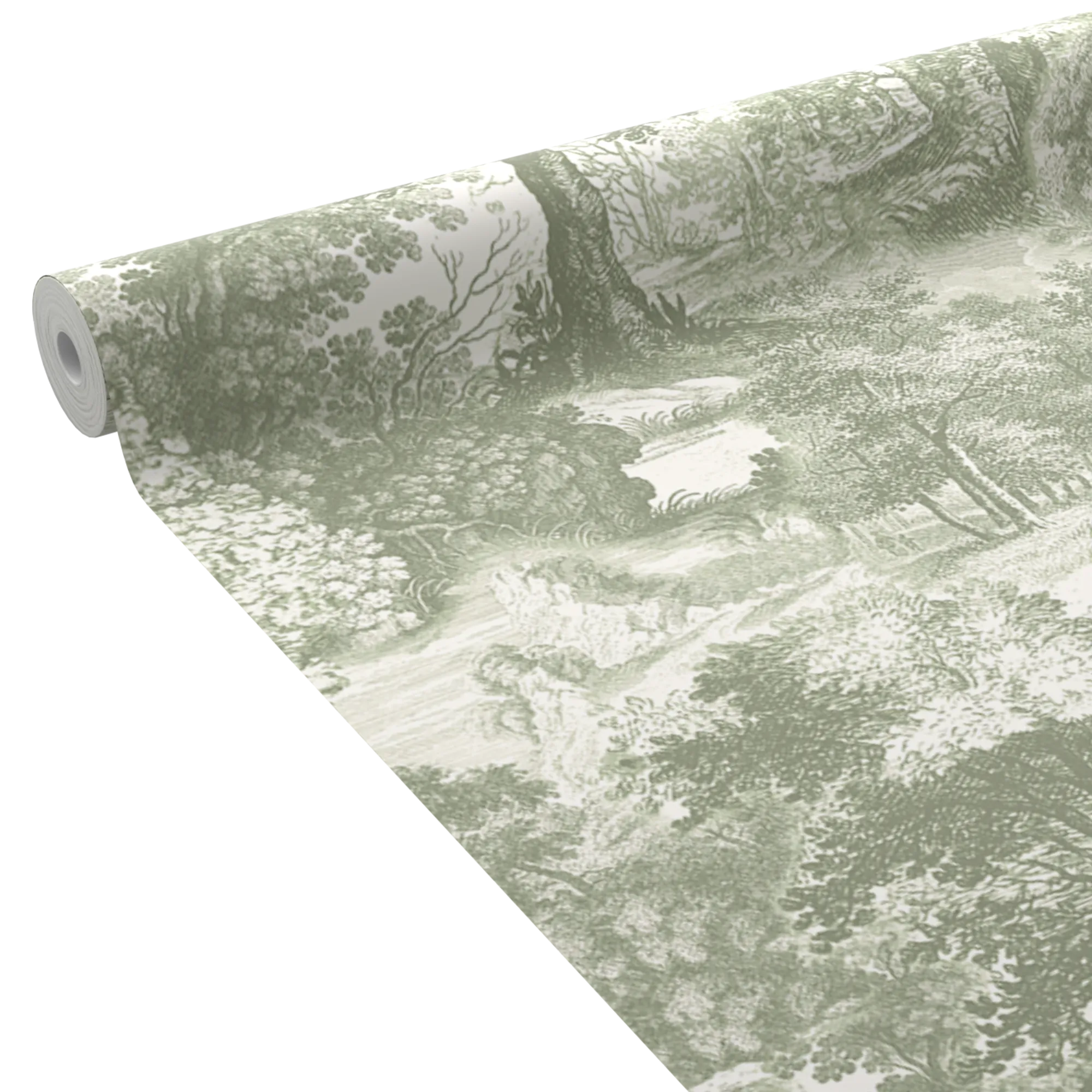 4MURS Papier peint intissé LEON coloris vert de gris - 4MURS