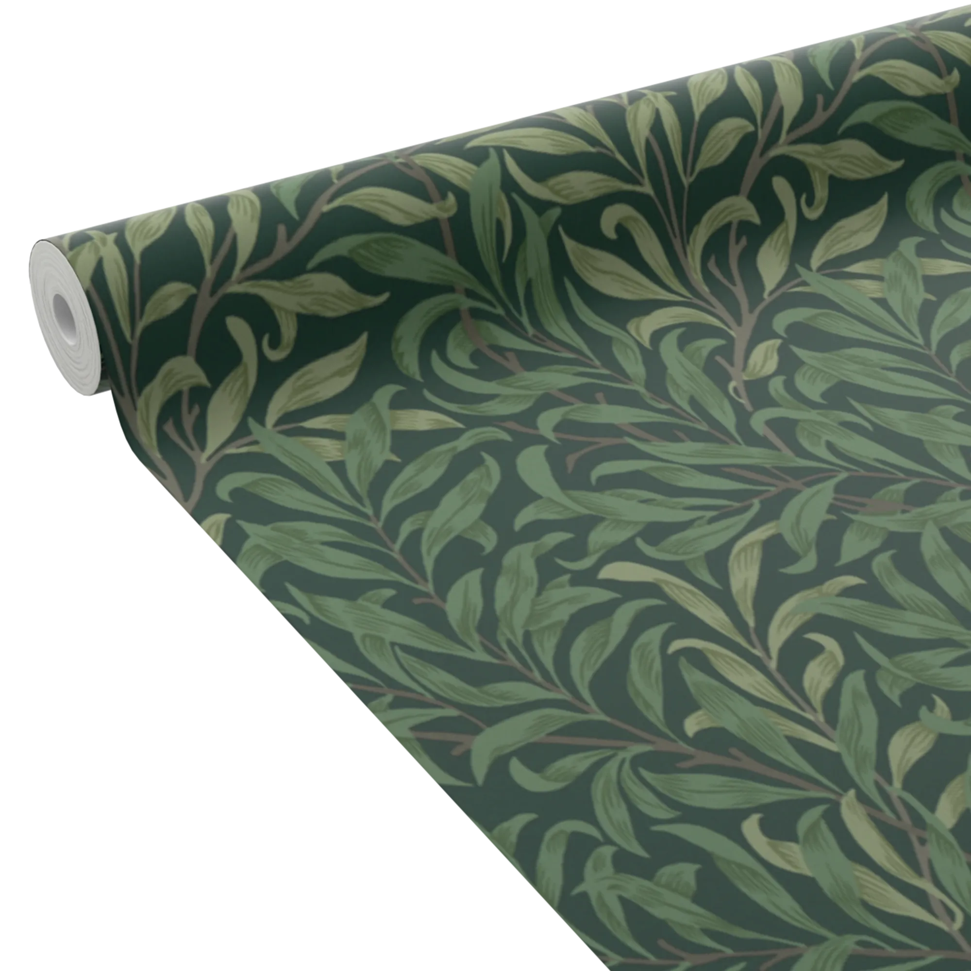 William Morris at Home Papier peint intissé WILLOW BOUGH Vert foncé
