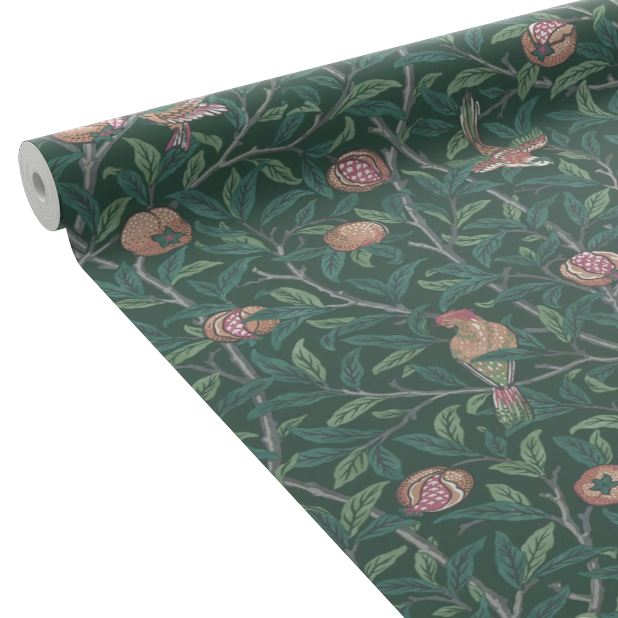 William Morris at Home Papier peint intissé POMEGRANATE Vert foncé