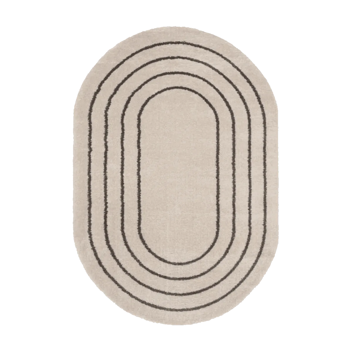 Tapis LANIA coloris ivoire/taupe 160 x 230 cm - 4MURS