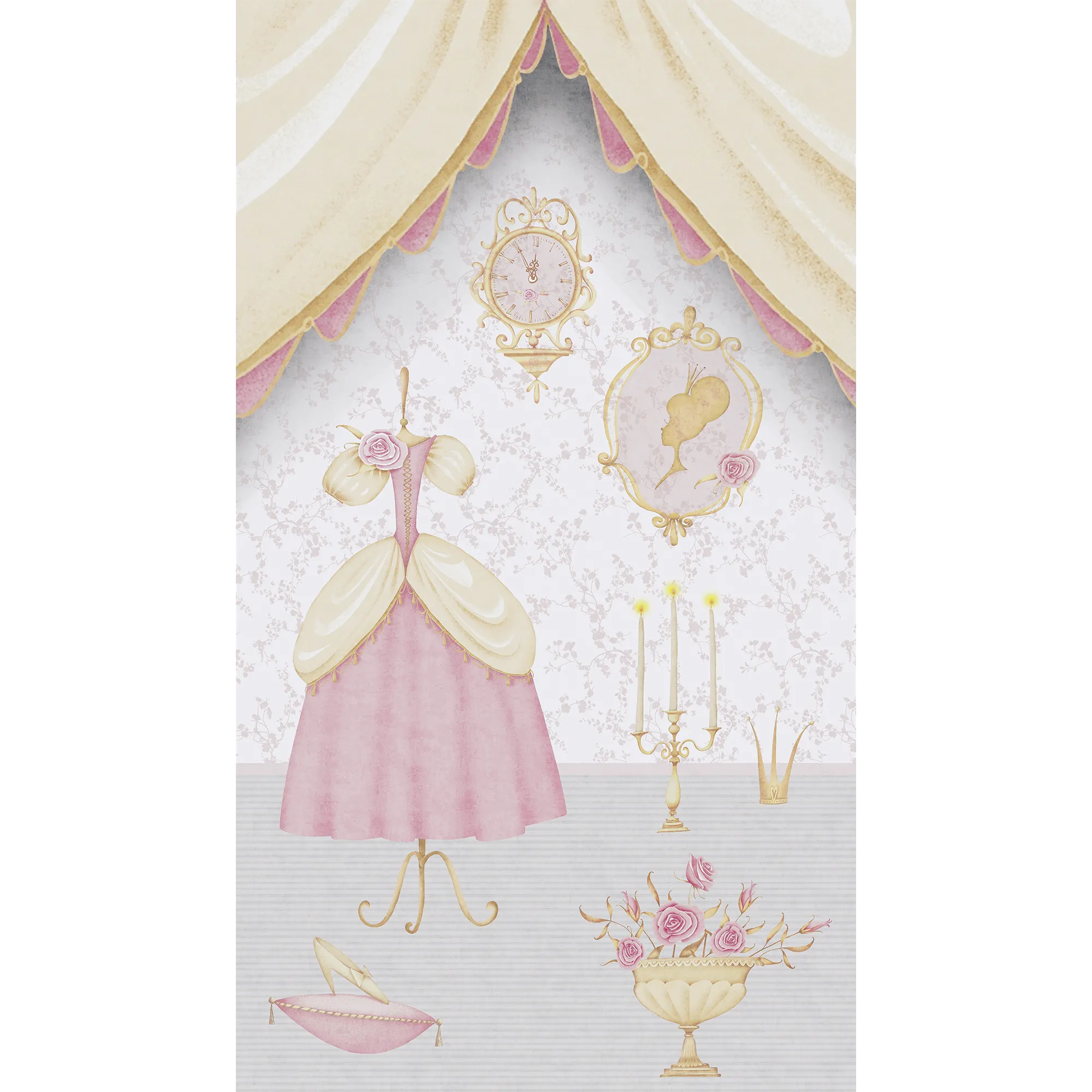 Papier peint panoramique L PRINCESSE ROSALY 159 x 280 cm - 4MURS