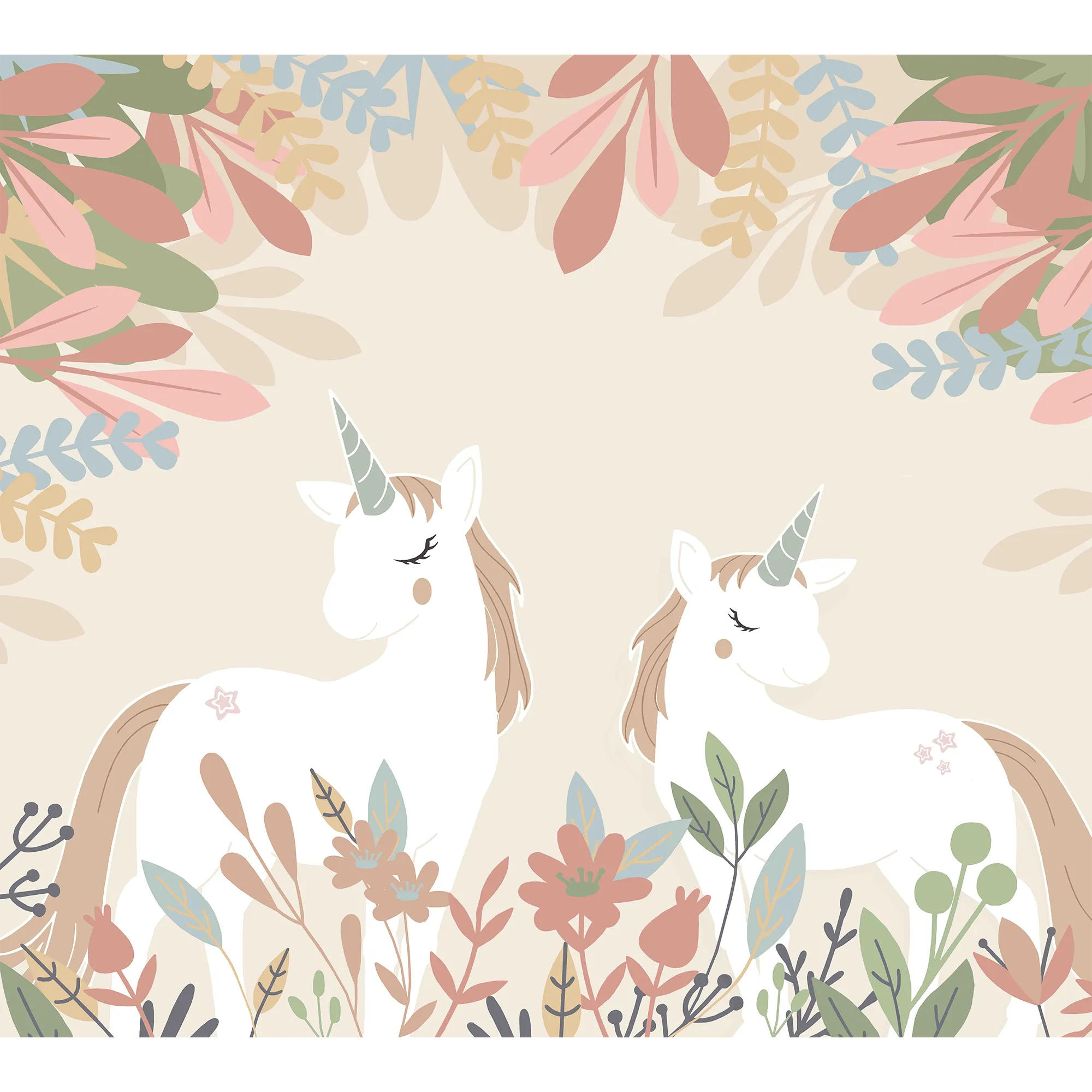 4MURS Papier peint panoramique XL LOLLYCORN 300 x 270 cm - 4MURS