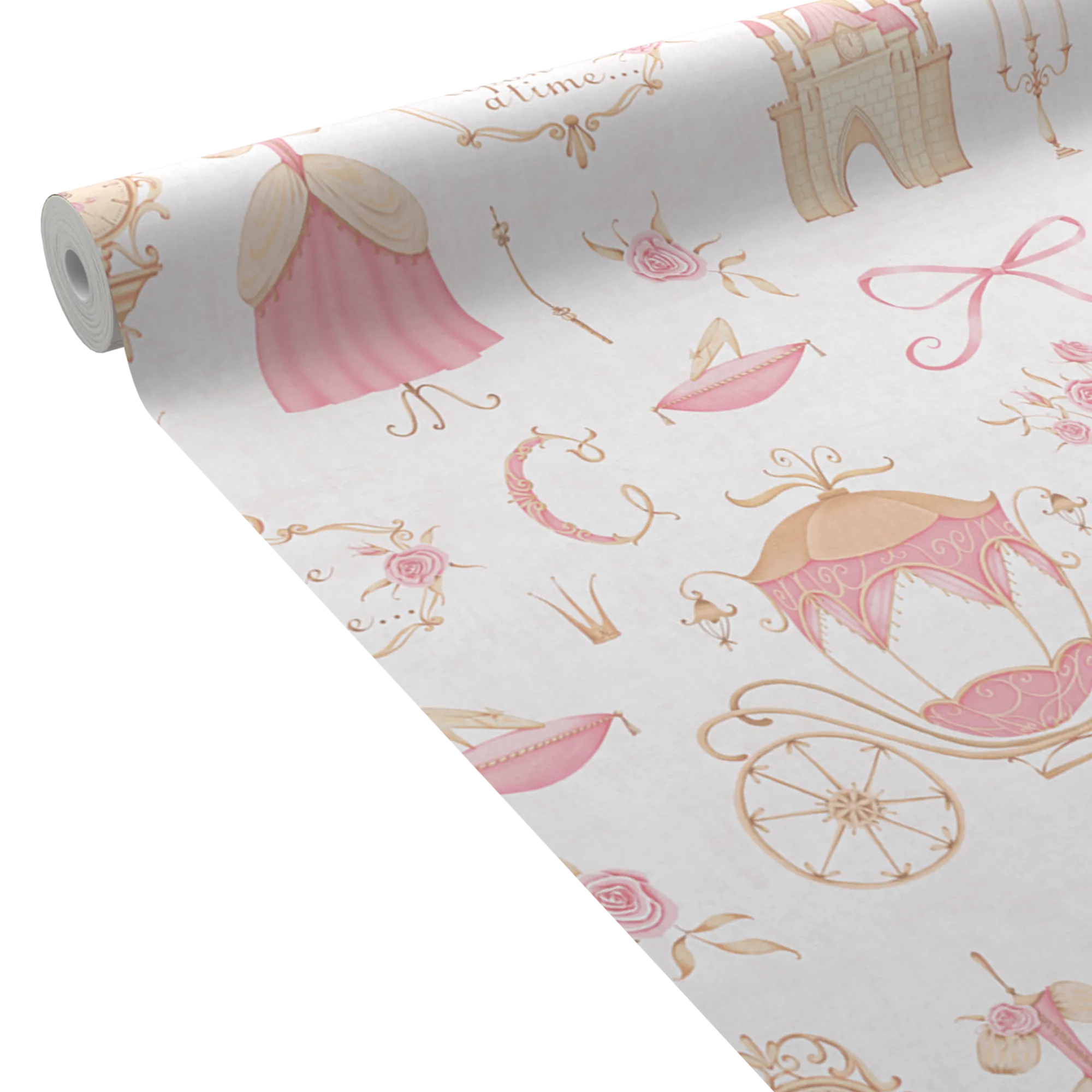 Papier peint intissé ROSALY LAND coloris rose dragée - 4MURS