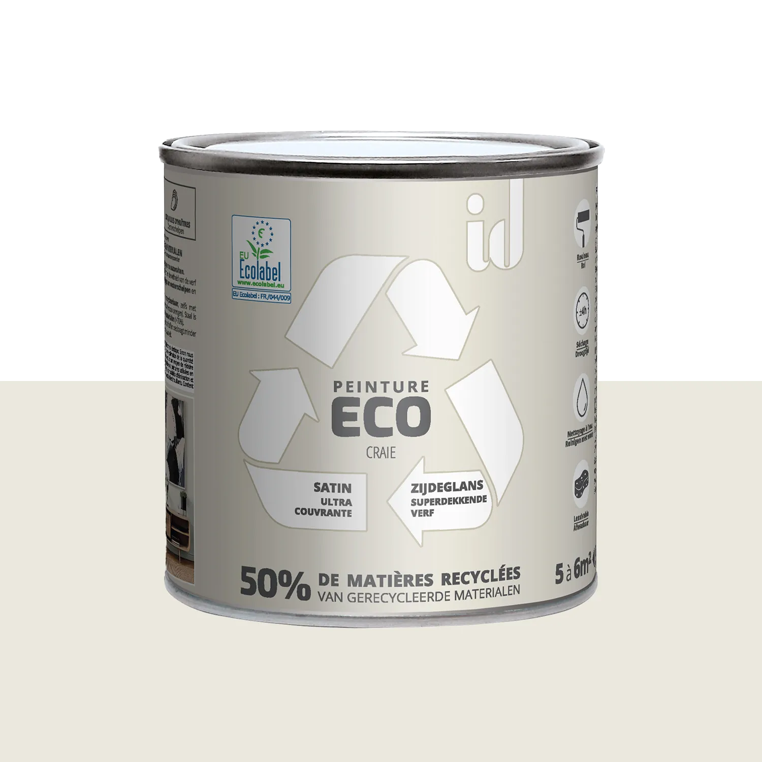ECO ID Peinture ECO Peinture craie Satiné 0,5 L - 4MURS