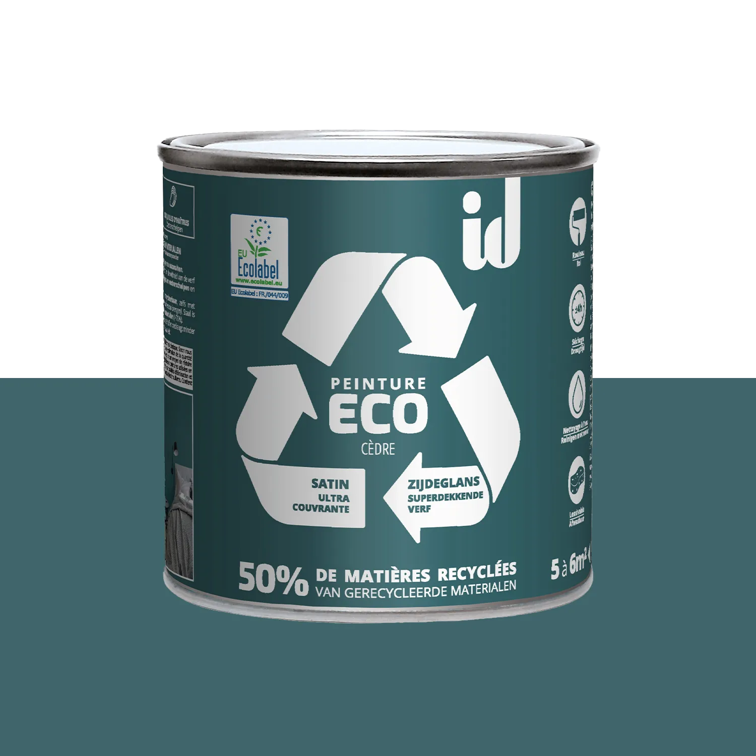 ECO ID Peinture ECO Peinture Cèdre Satiné 0,5 L - 4MURS