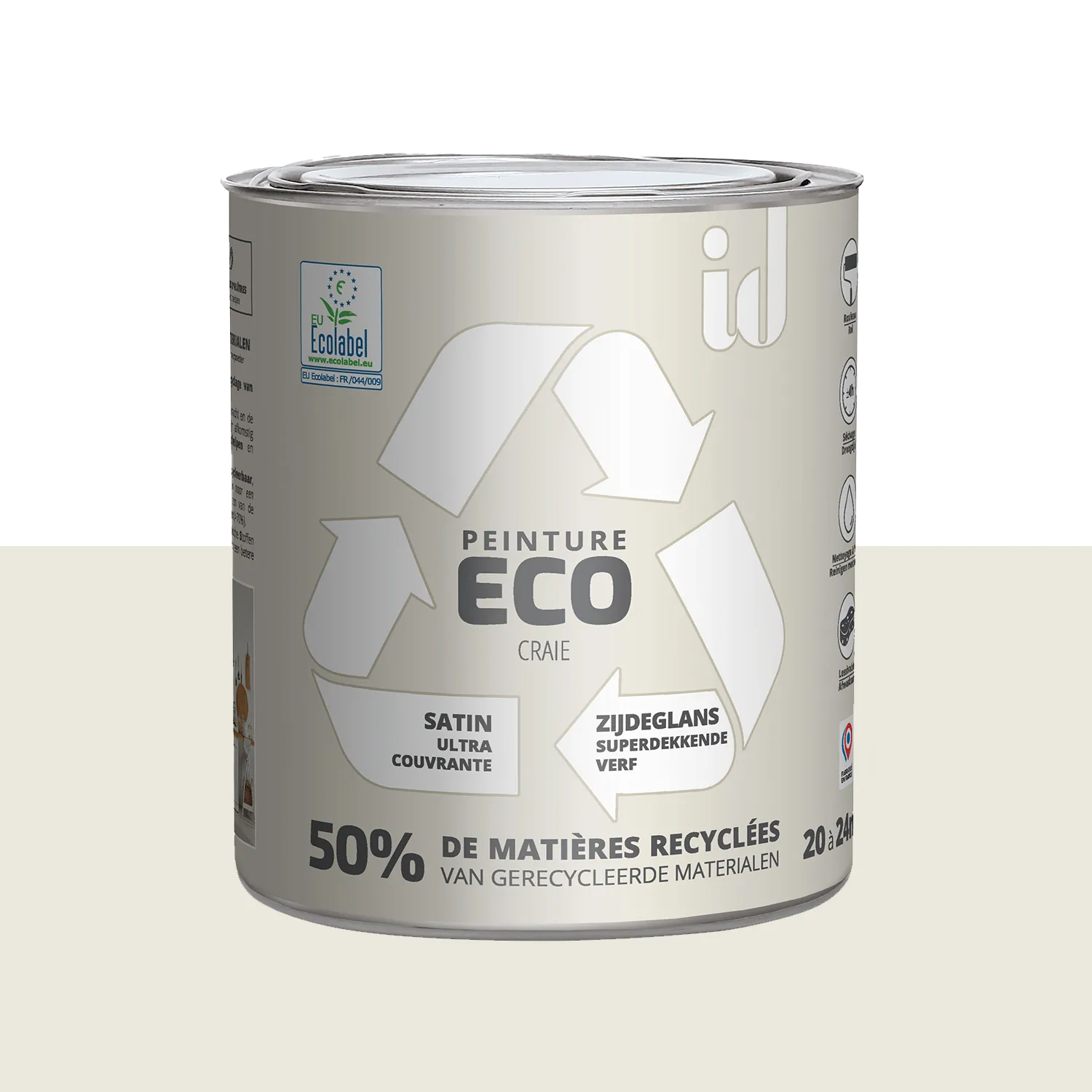 ECO ID Peinture ECO Peinture craie Satiné 2 L - 4MURS