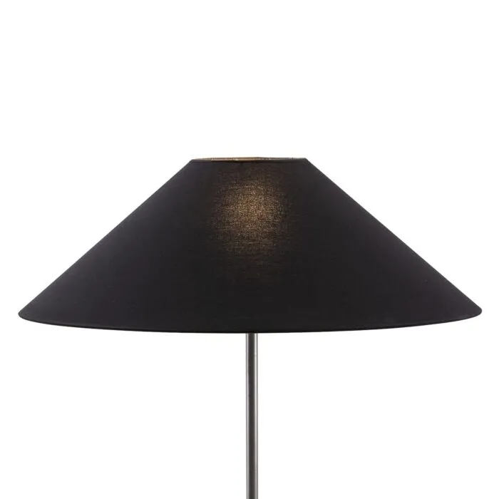 Achinada, lampe contemporaine en coton, noir