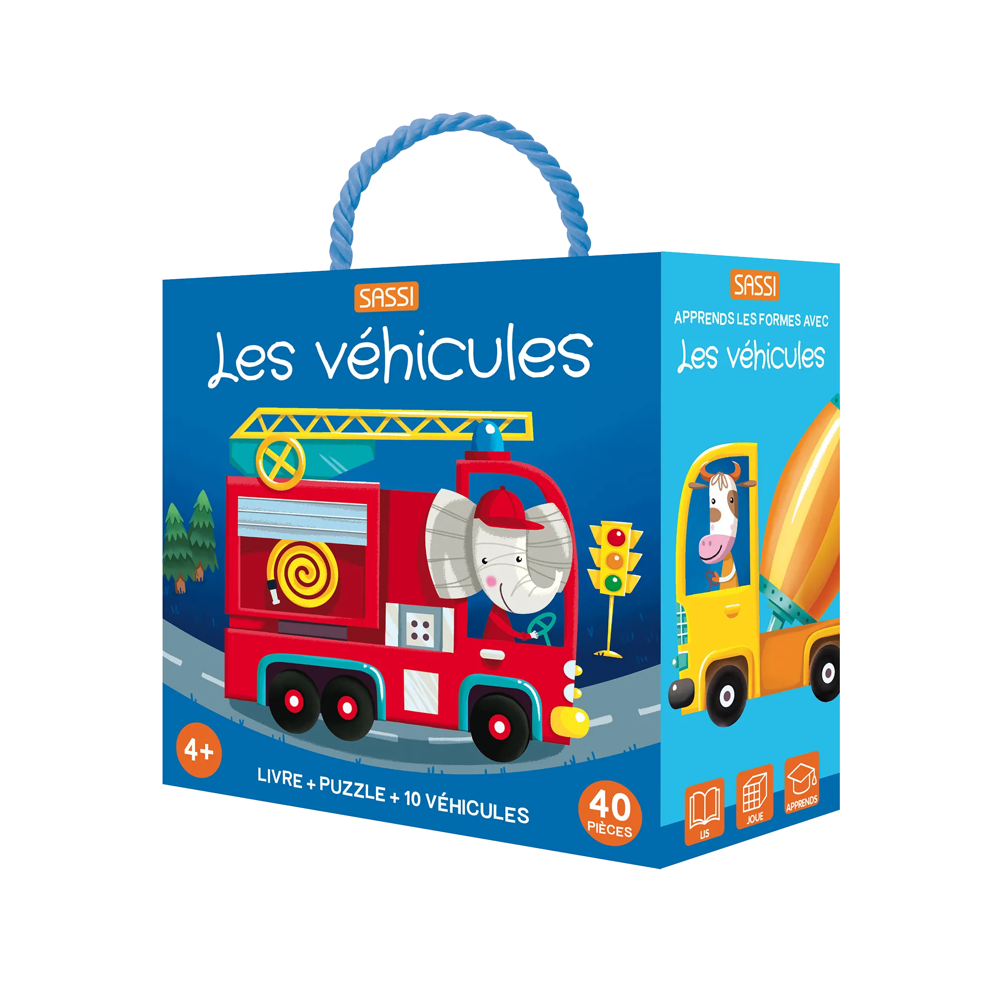Sassi Junior Jeu éducatif LES VÉHICULES - 4MURS