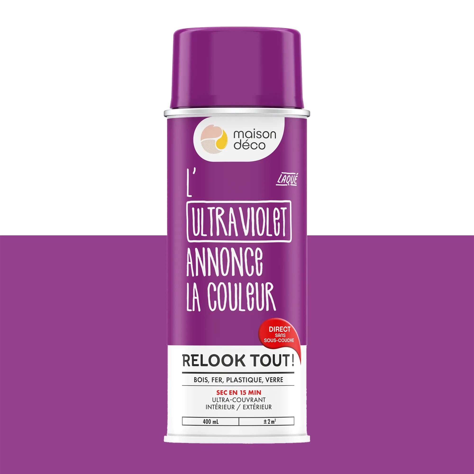 Relook tout aérosol Peinture Bombe de peinture ultra violet Brillant 0,4 L