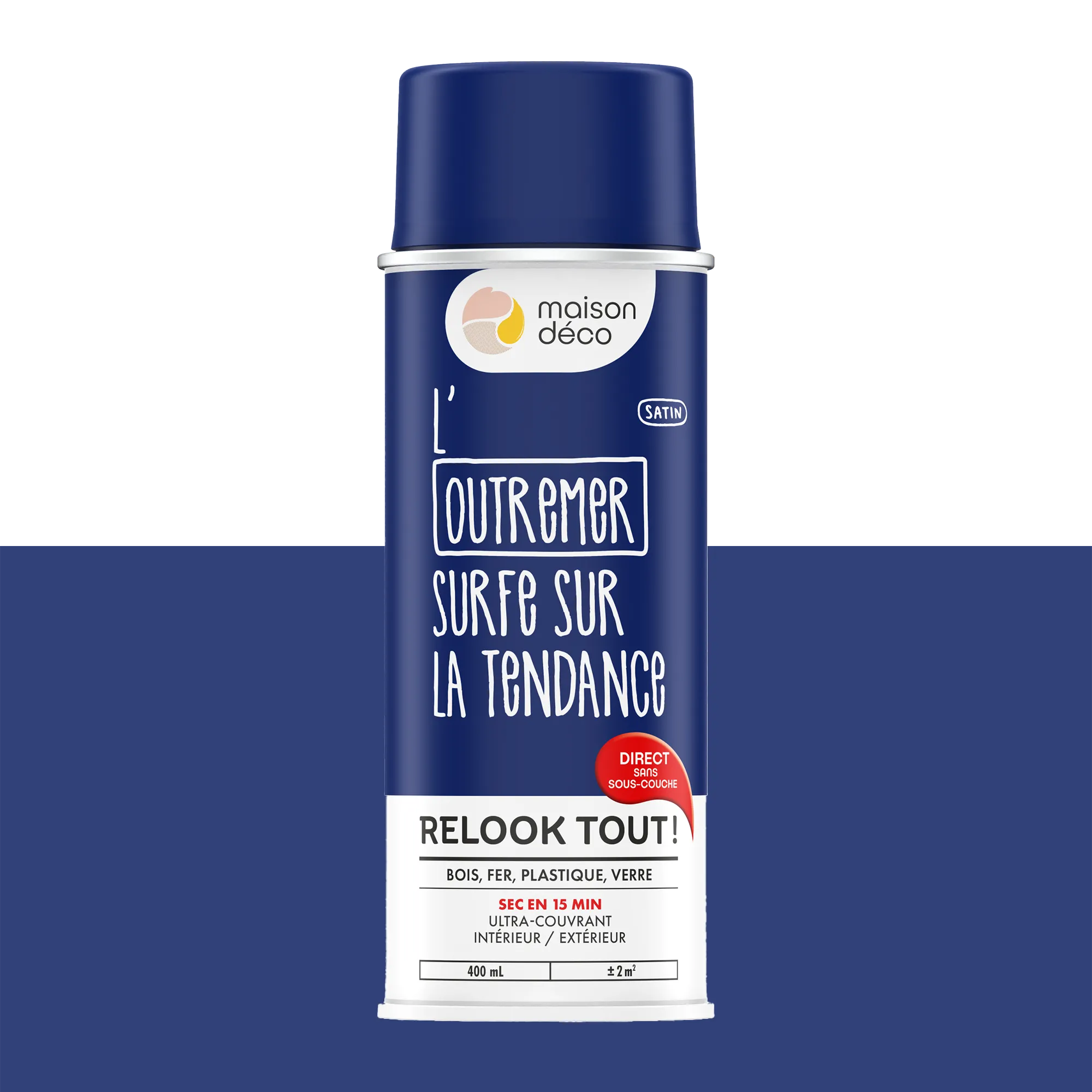 Relook tout aérosol Peinture Bombe de peinture outremer Satiné 0,4 L