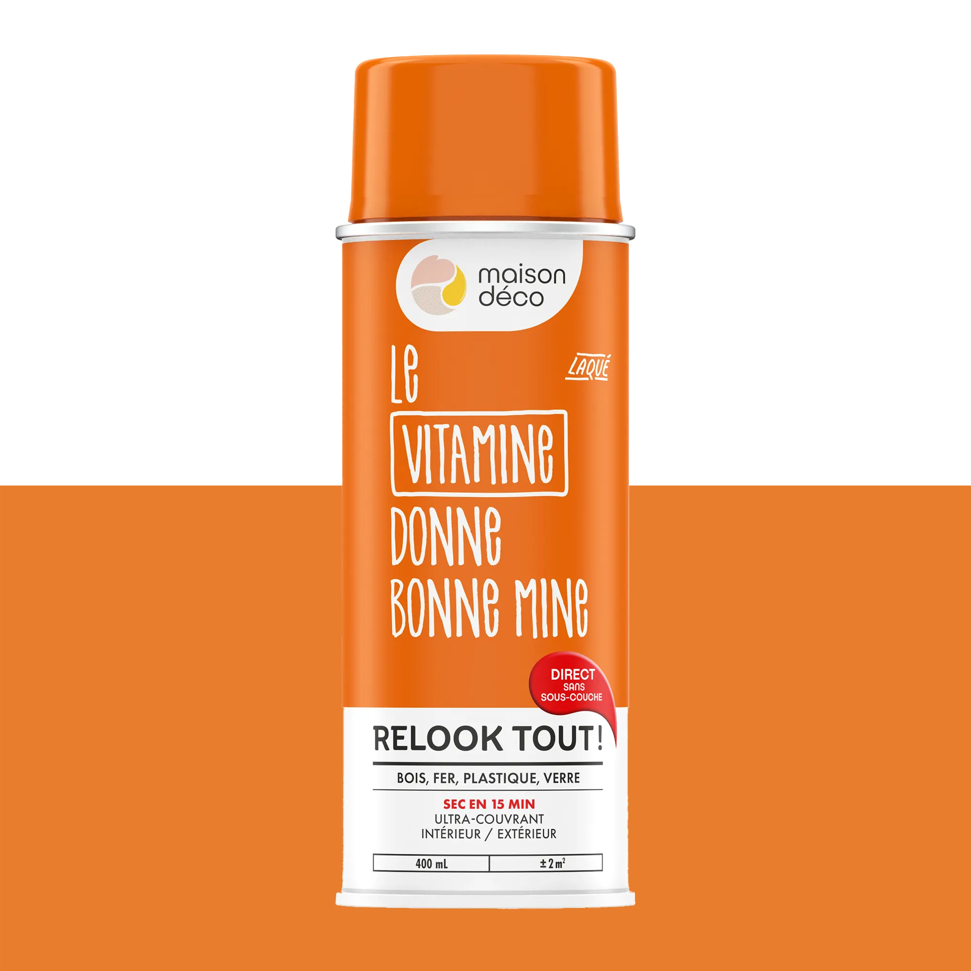 Relook tout aérosol Peinture Bombe de peinture vitamine Brillant 0,4 L