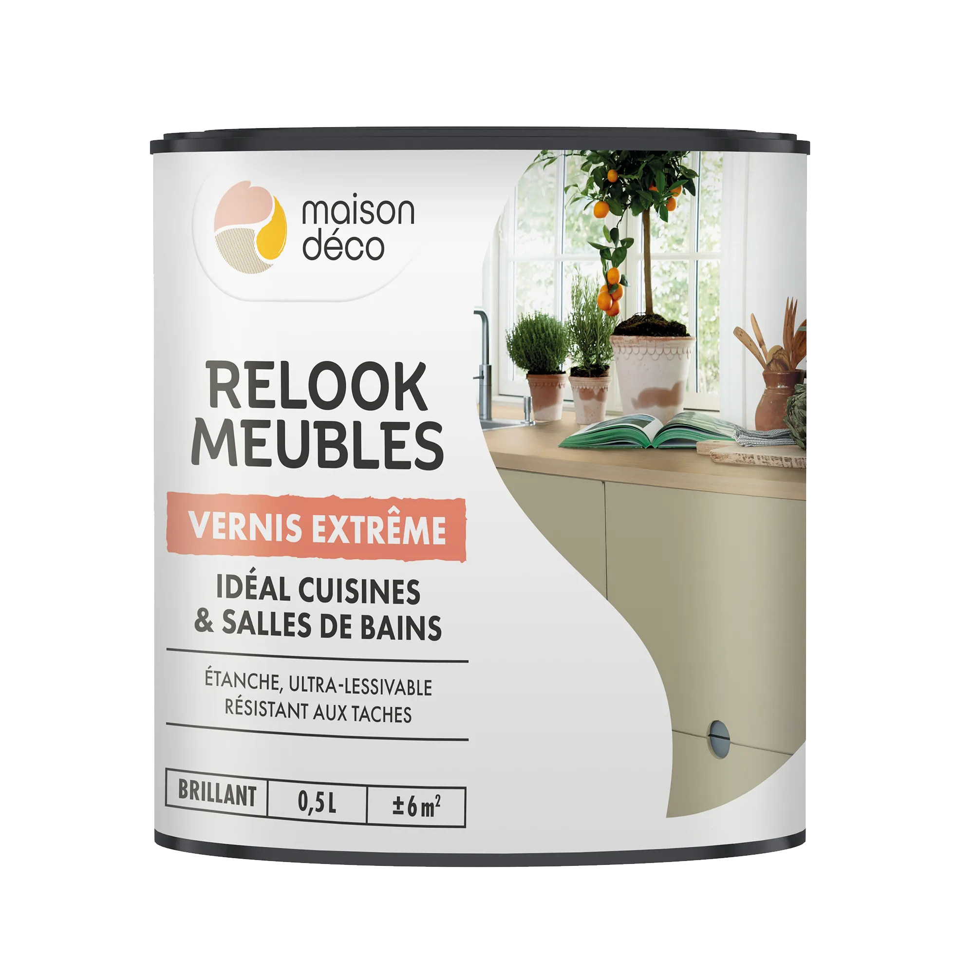 Relook meubles couleurs Peinture RELOOK MEUBLES VERNIS EXTREME Peinture incolore Brillant 0,5 L