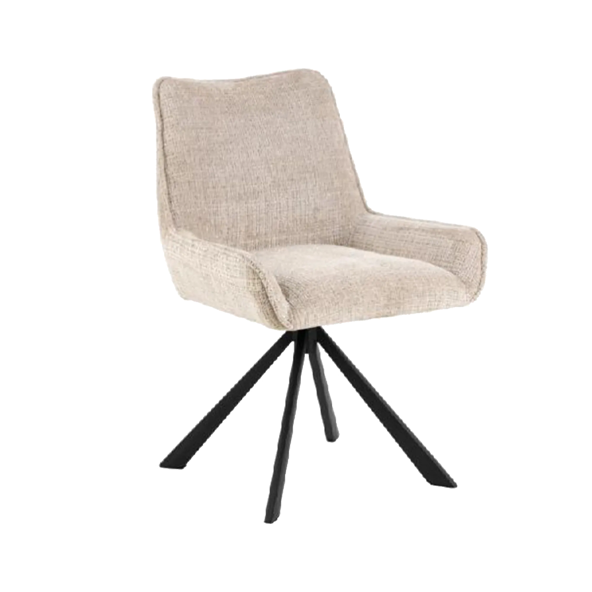 Fauteuil pivotant MURPHY coloris beige - 4MURS