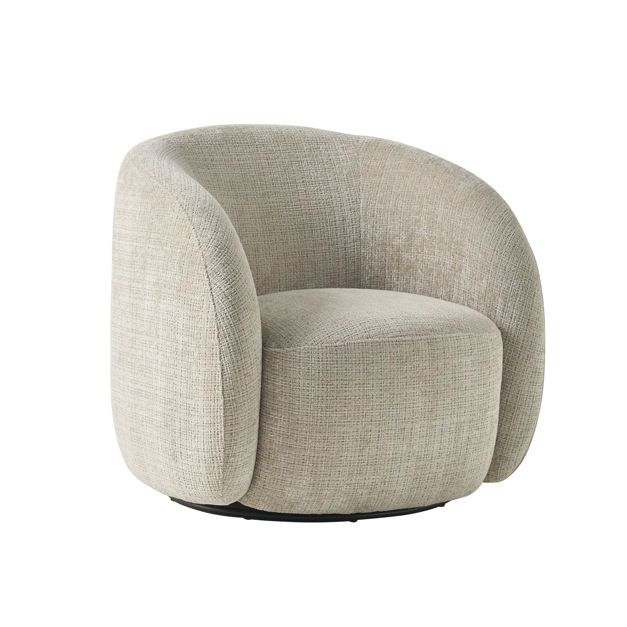 Fauteuil pivotant ARLO coloris beige - 4MURS
