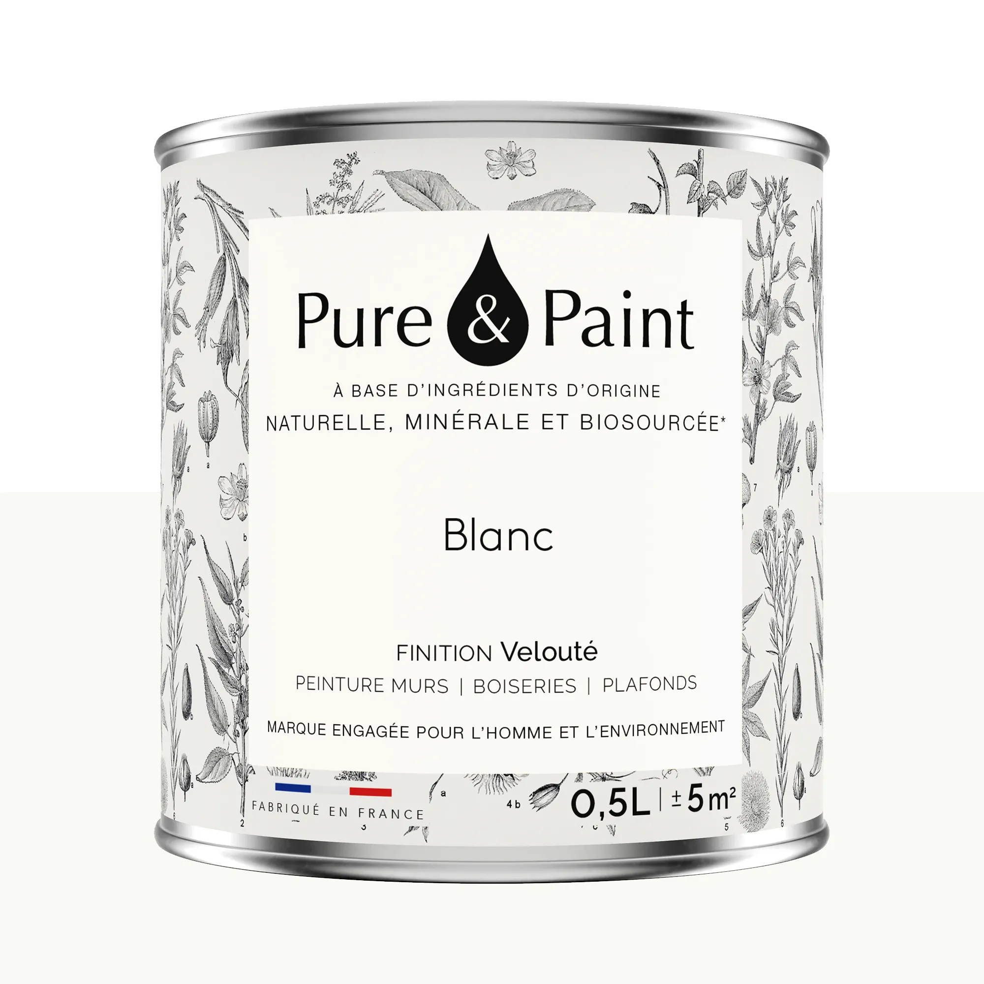 Pure and Paint Peinture Peinture blanc 0,5 L - 4MURS