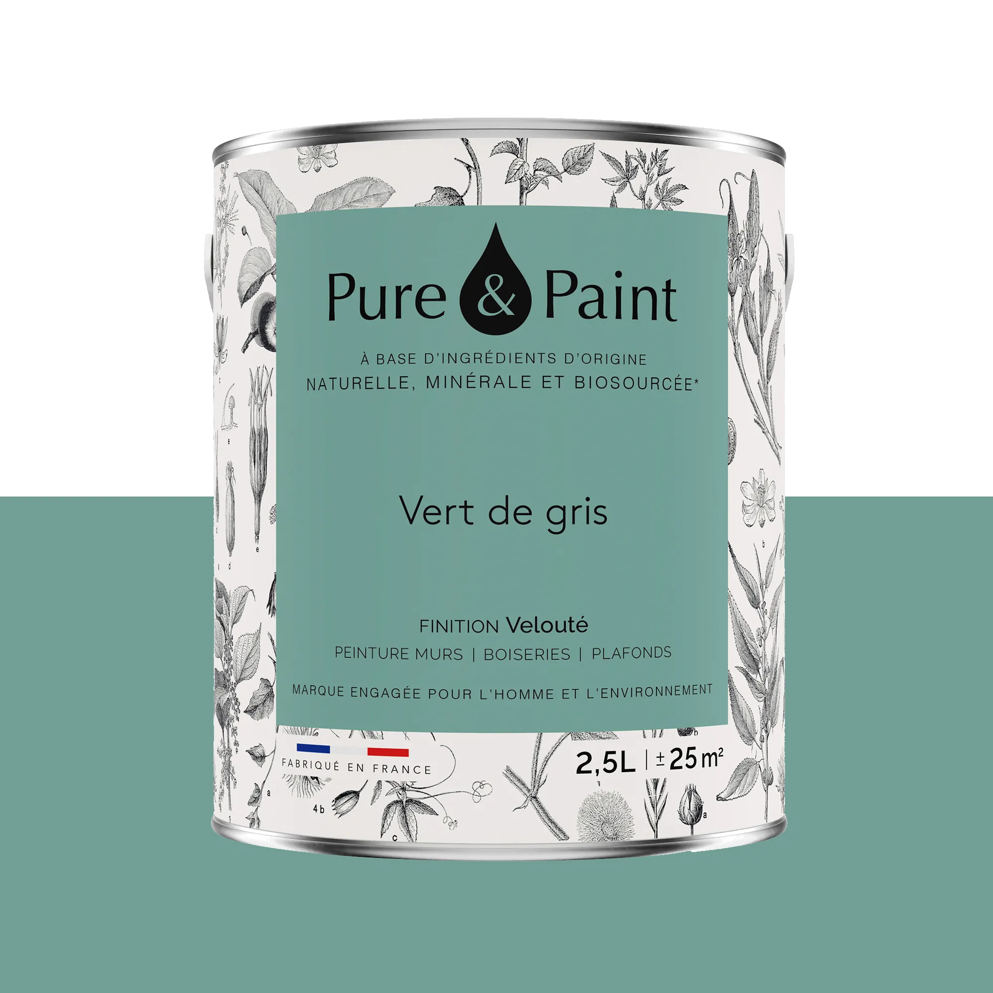Pure and Paint Peinture Peinture vert de gris - 4MURS