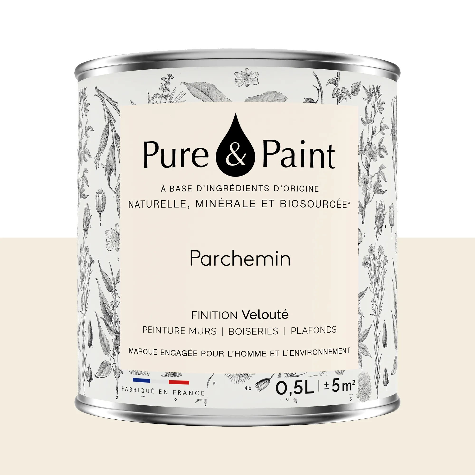 Pure and Paint Peinture Peinture Parchemin 0,5 L - 4MURS