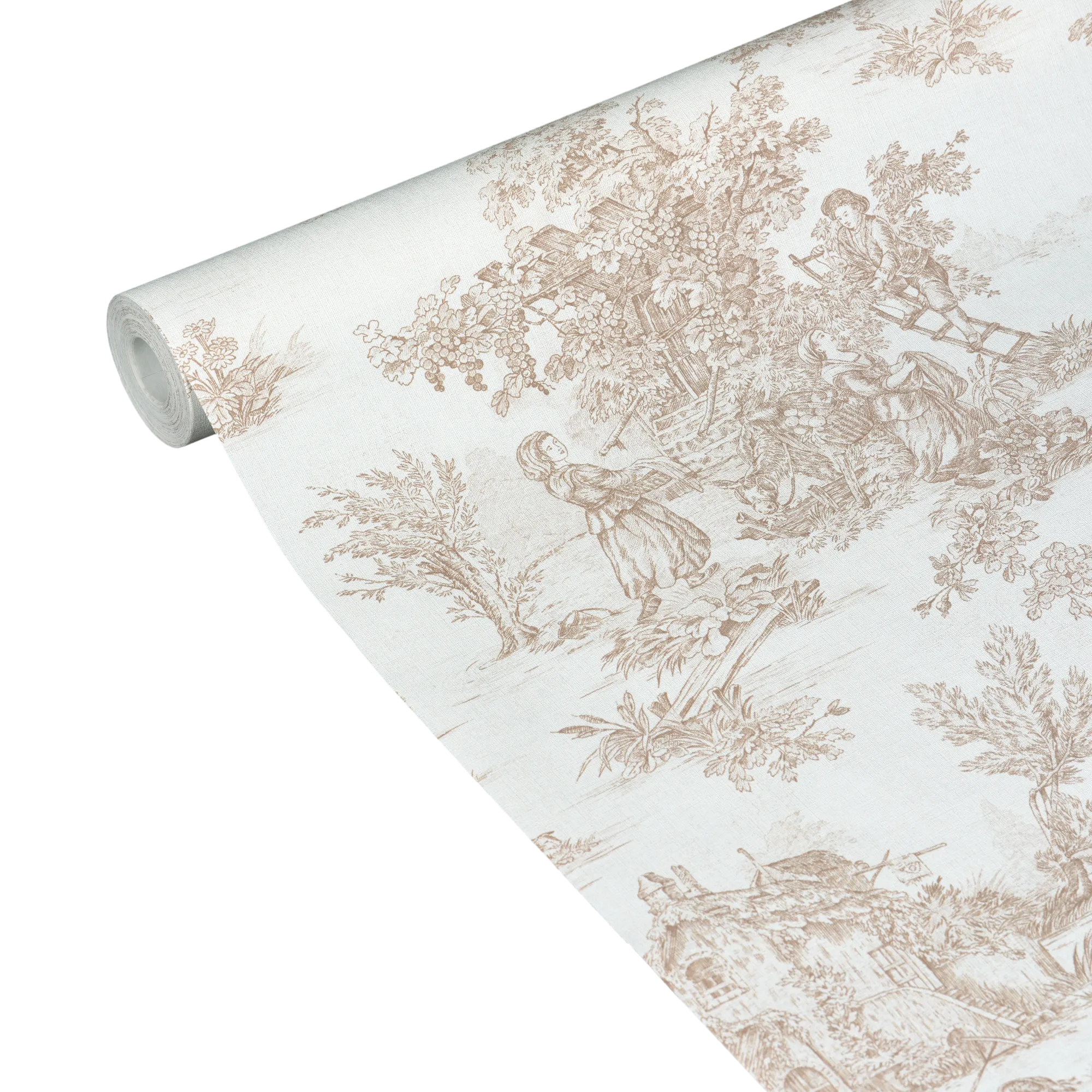 4MURS Papier peint intissé JOUY coloris beige foncé - 4MURS