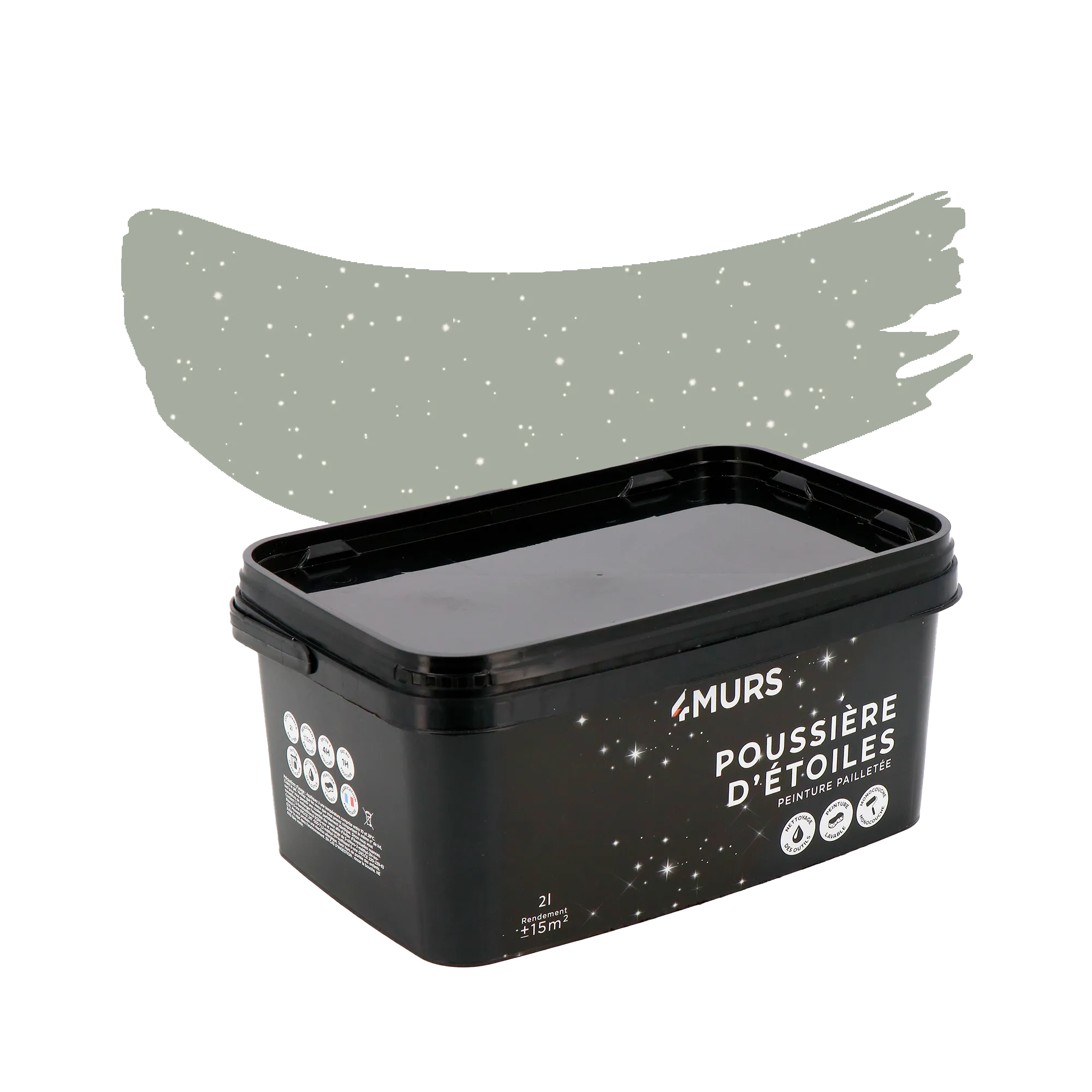 Poussière d'étoiles Peinture Peinture vert Deneb 2 L - 4MURS