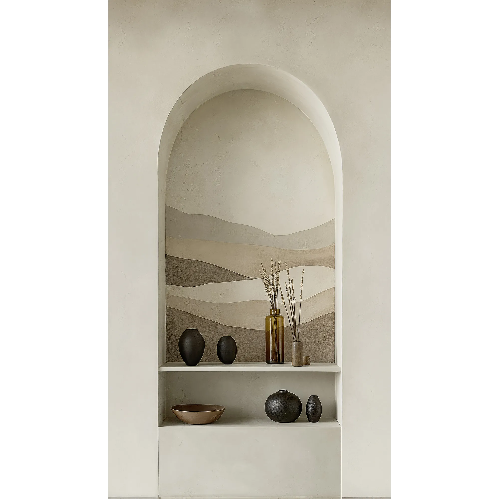 CosmoLiving Papier peint panoramique L CLAY MIRAGE 159 x 280 cm