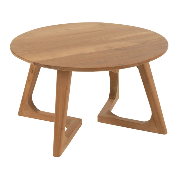 Table basse ronde bois de teck